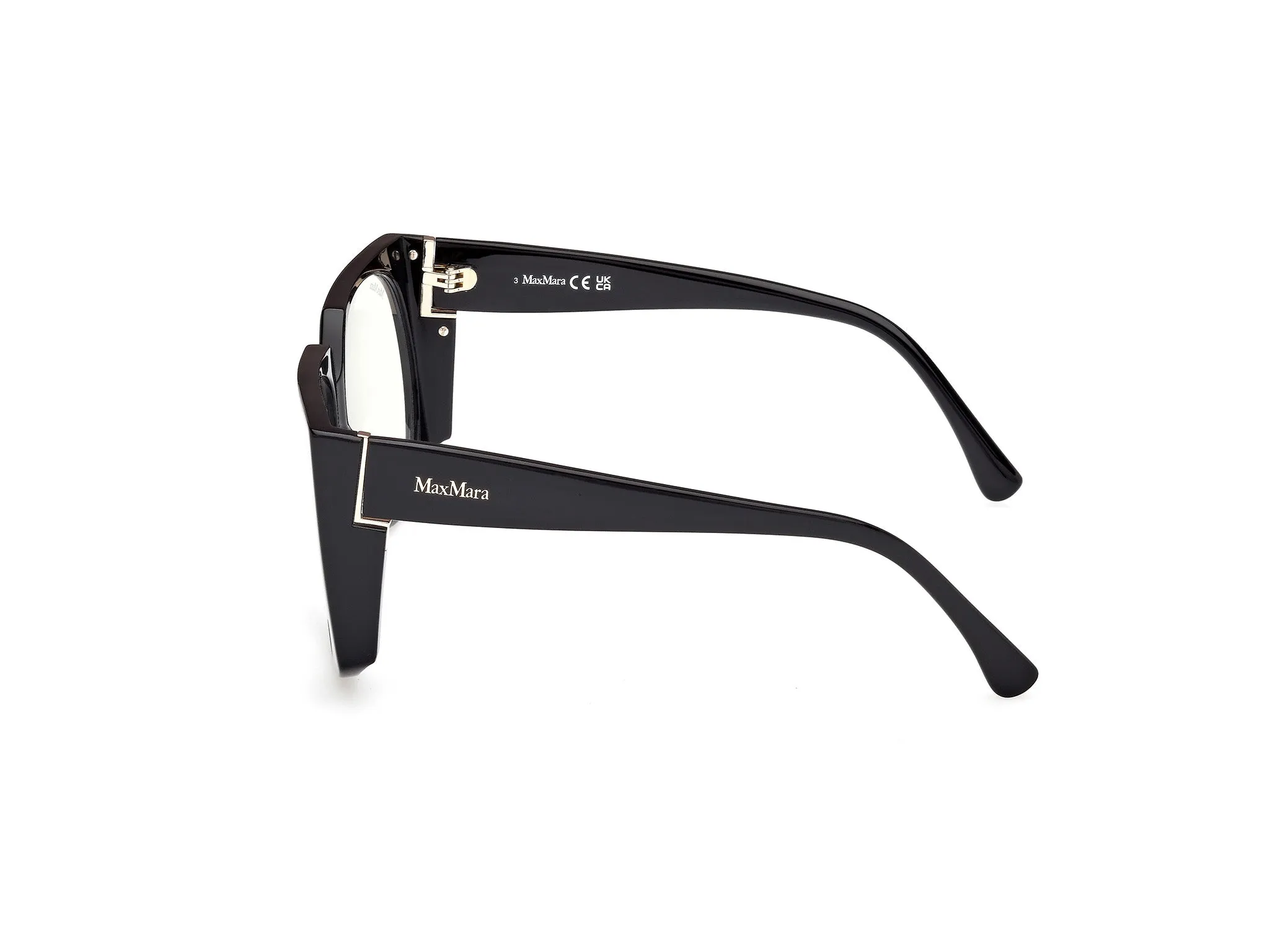 Max Mara MM5181-B 1 Montature da vista Acetato Nero Rotonda Normale - immagine 3