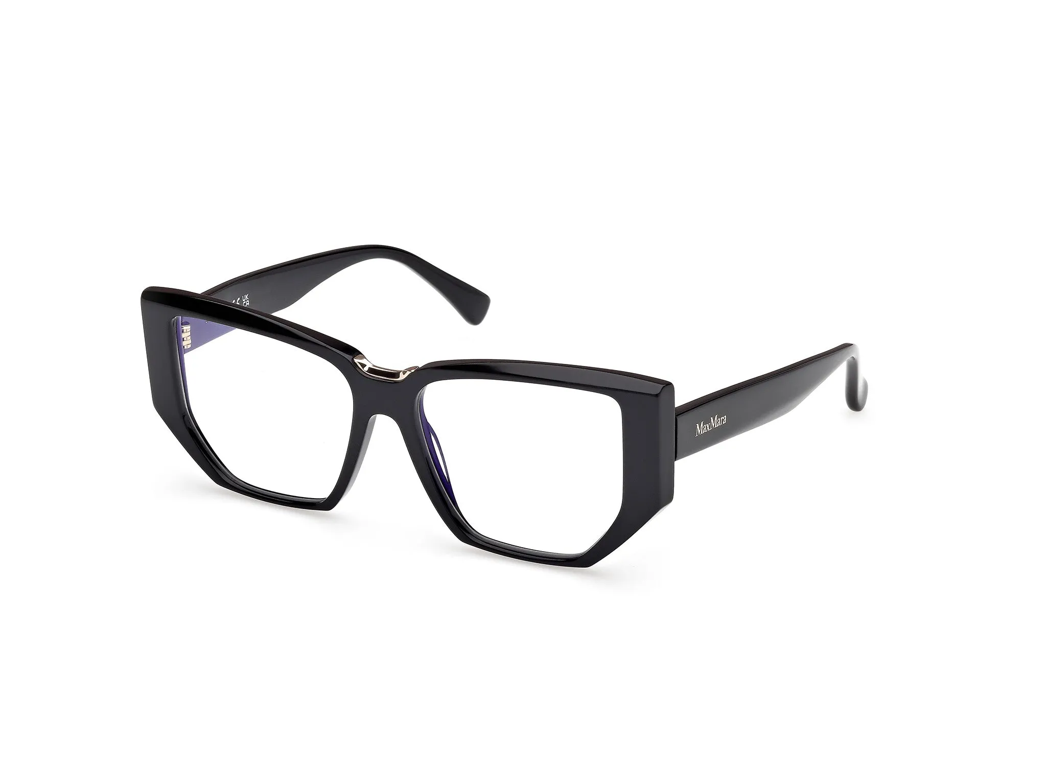 Max Mara MM5179-B 1 Montature da vista Acetato Nero Geometrica Normale - immagine 1
