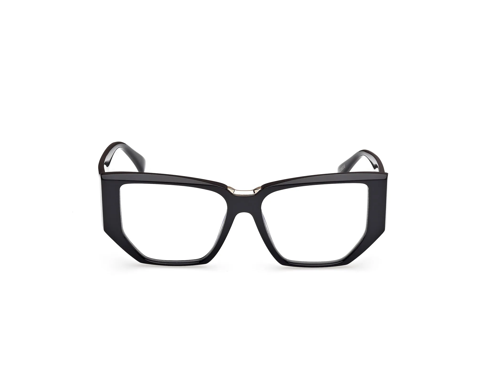 Max Mara MM5179-B 1 Montature da vista Acetato Nero Geometrica Normale - immagine 2