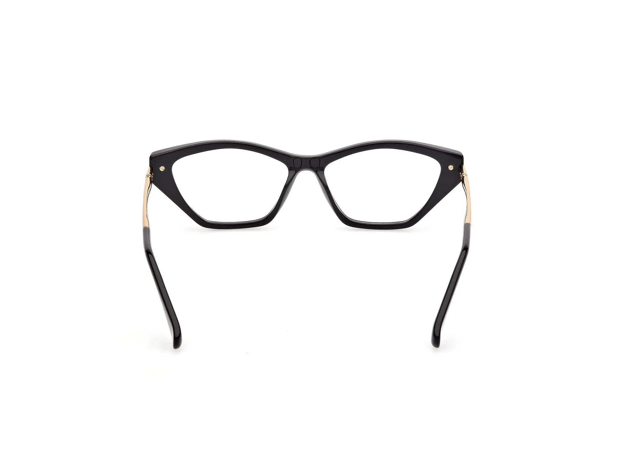 Max Mara MM5176 1 Montature da vista Acetato Nero Rotonda Normale - immagine 4