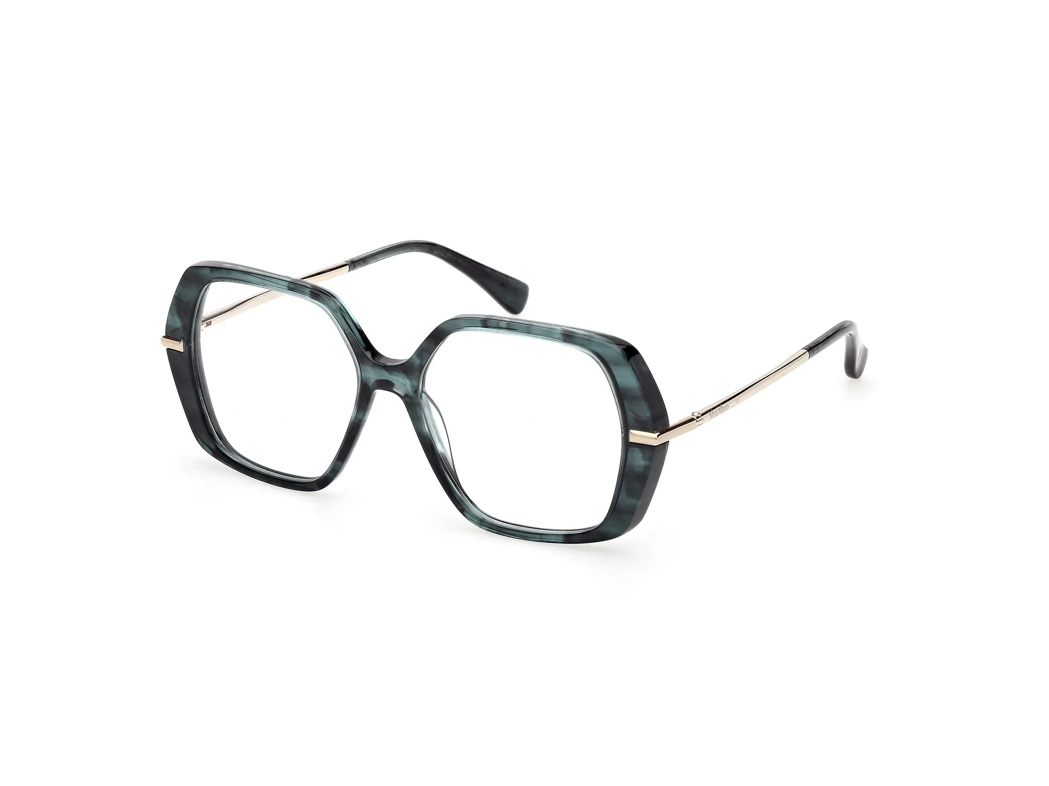 Max Mara MM5175 98 Montature da vista Acetato Verde Geometrica Normale - immagine 1