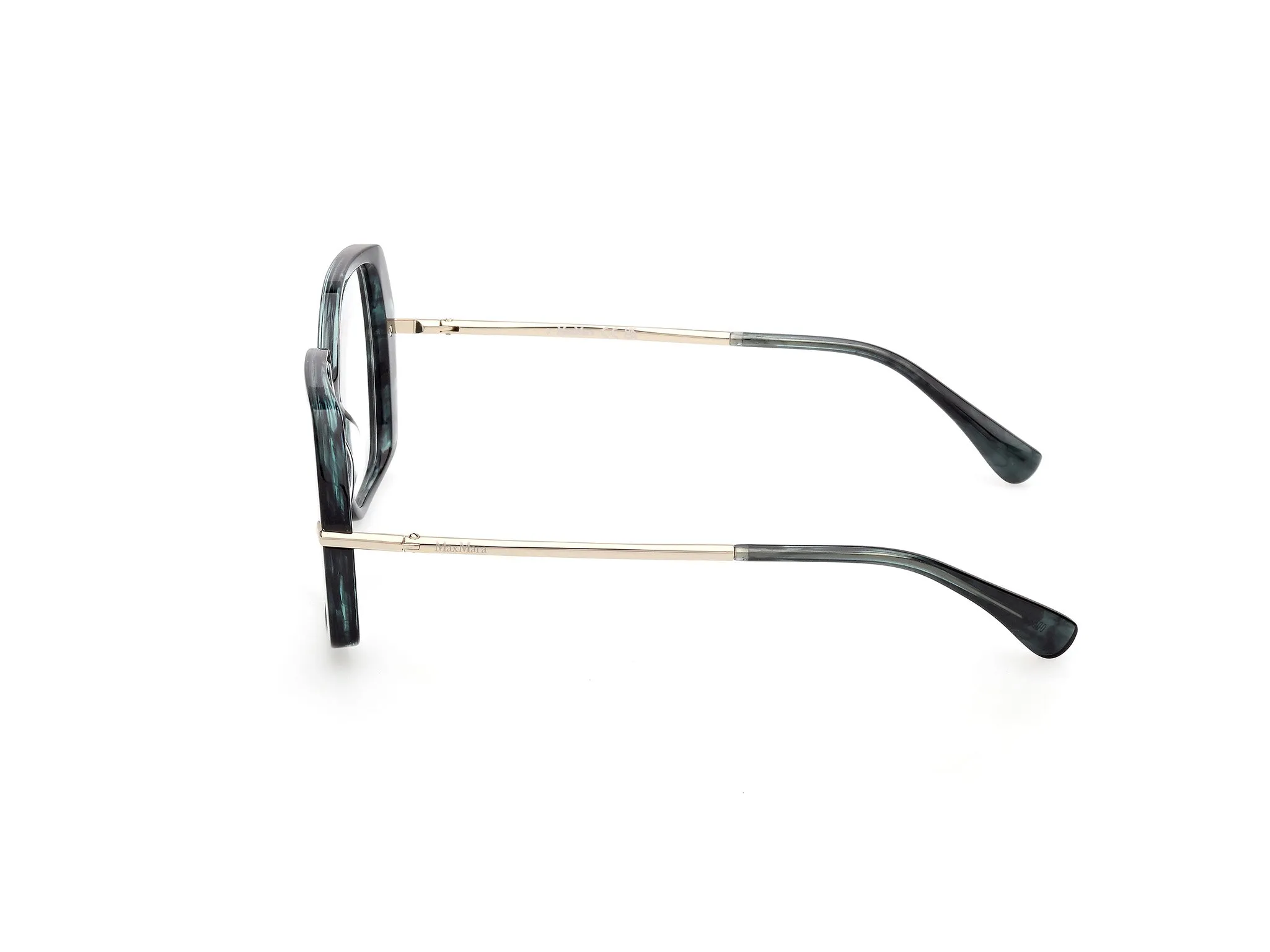Max Mara MM5175 98 Montature da vista Acetato Verde Geometrica Normale - immagine 3