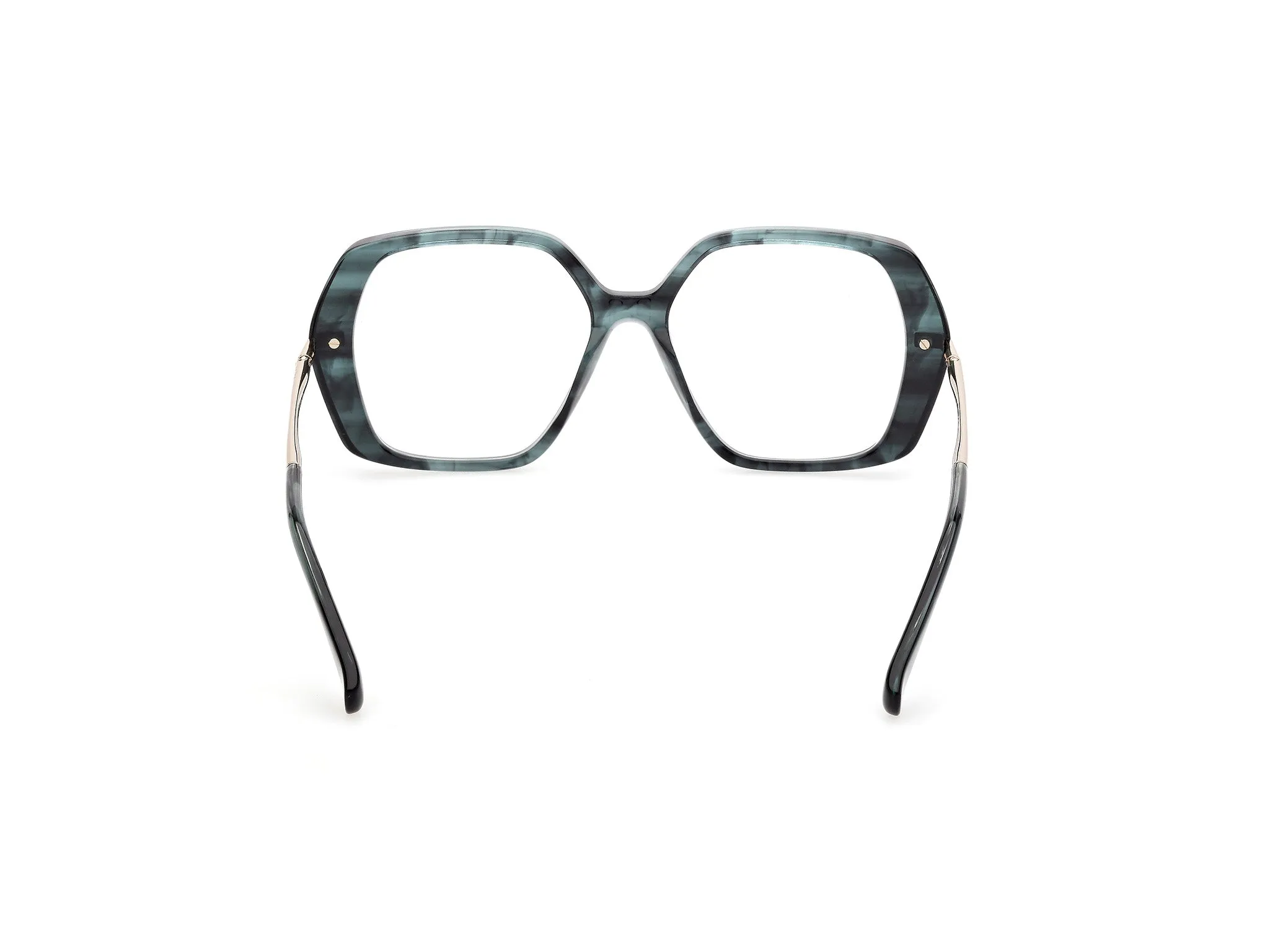 Max Mara MM5175 98 Montature da vista Acetato Verde Geometrica Normale - immagine 4