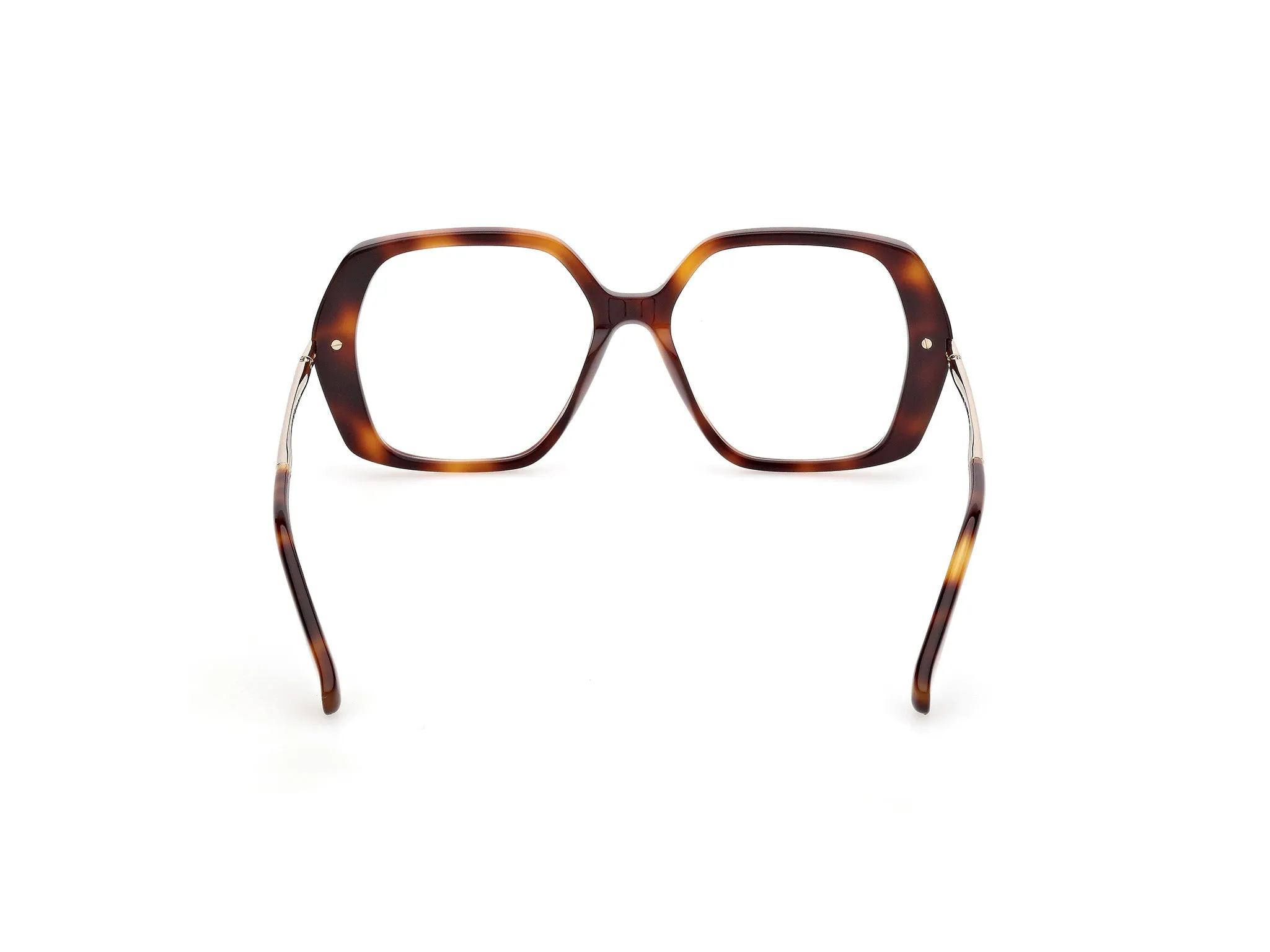 Max Mara MM5175 52 Montature da vista Acetato Havana Geometrica Normale - immagine 4