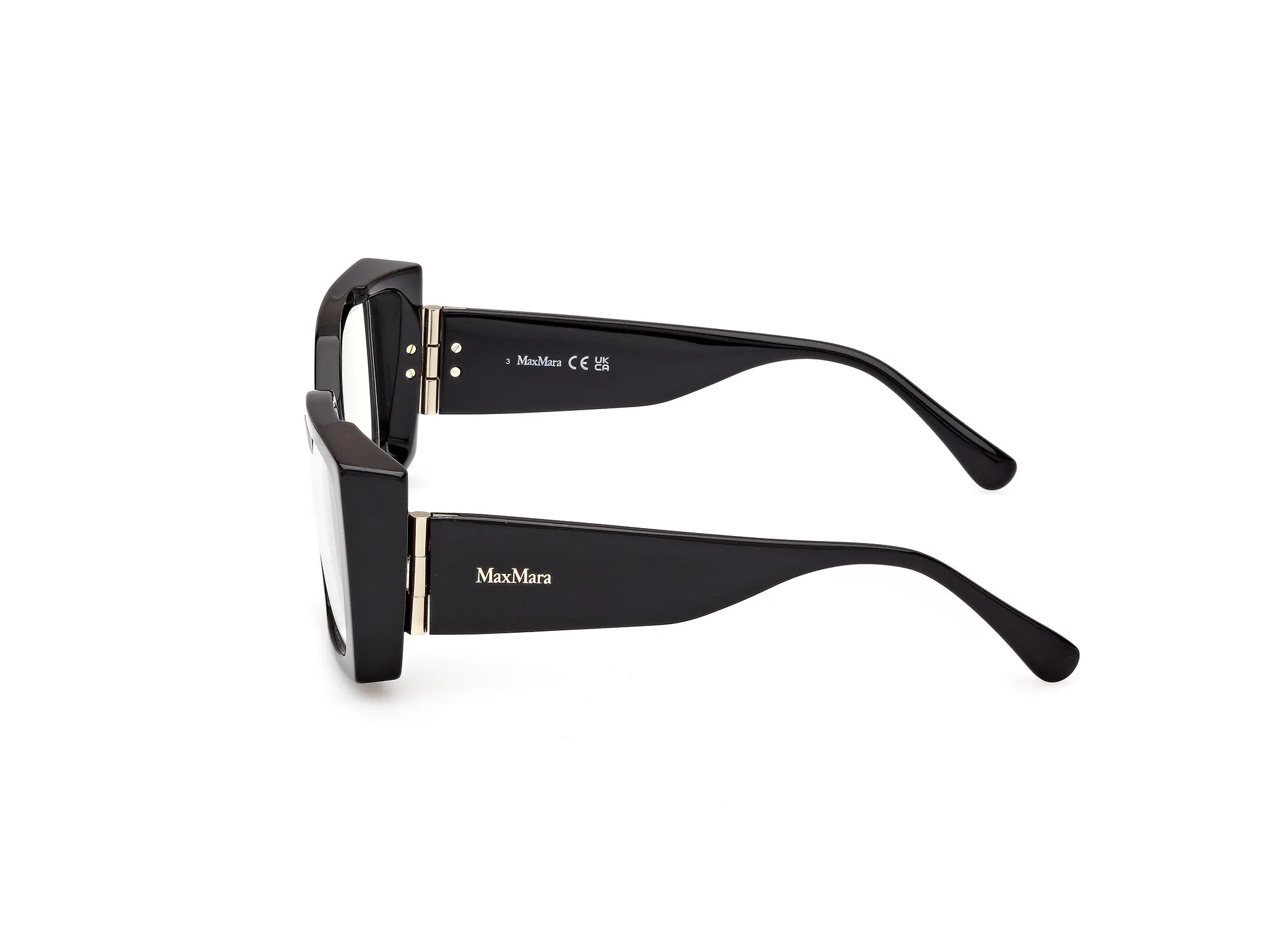 Max Mara MM5173-B 1 Montature da vista Acetato Nero Squadrata Normale - immagine 3