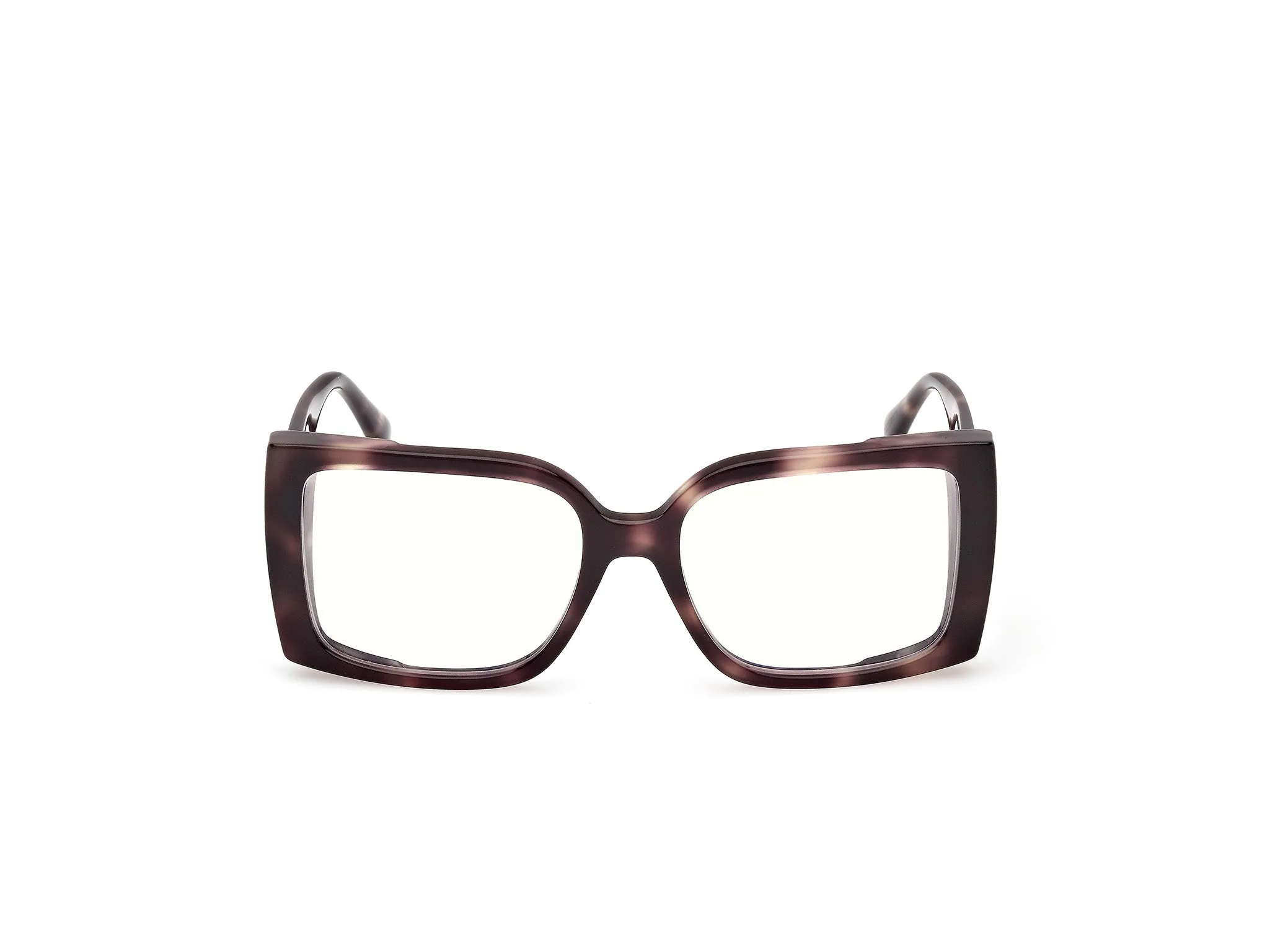 Max Mara MM5173-B 52 Montature da vista Acetato Havana Squadrata Normale - immagine 2