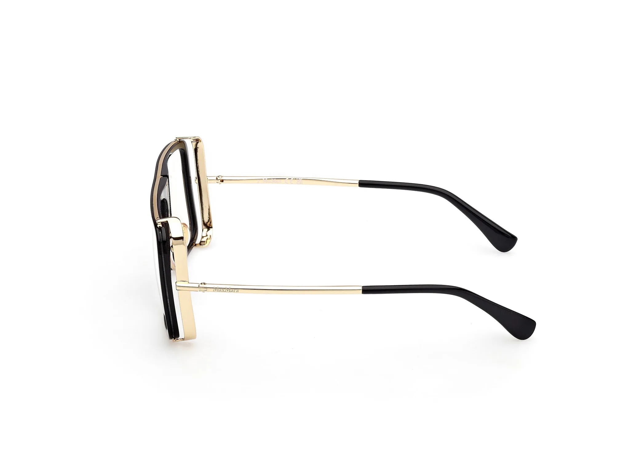 Max Mara MM5172-B 1 Montature da vista Acetato Nero Pilot Normale - immagine 3