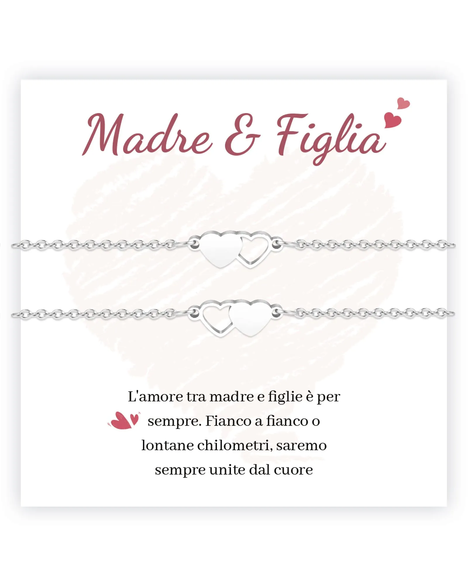 MANVEN Regalo Mamma Figlia Bracciale Madre Figlia Compleanno Ragazza Donna - immagine 1