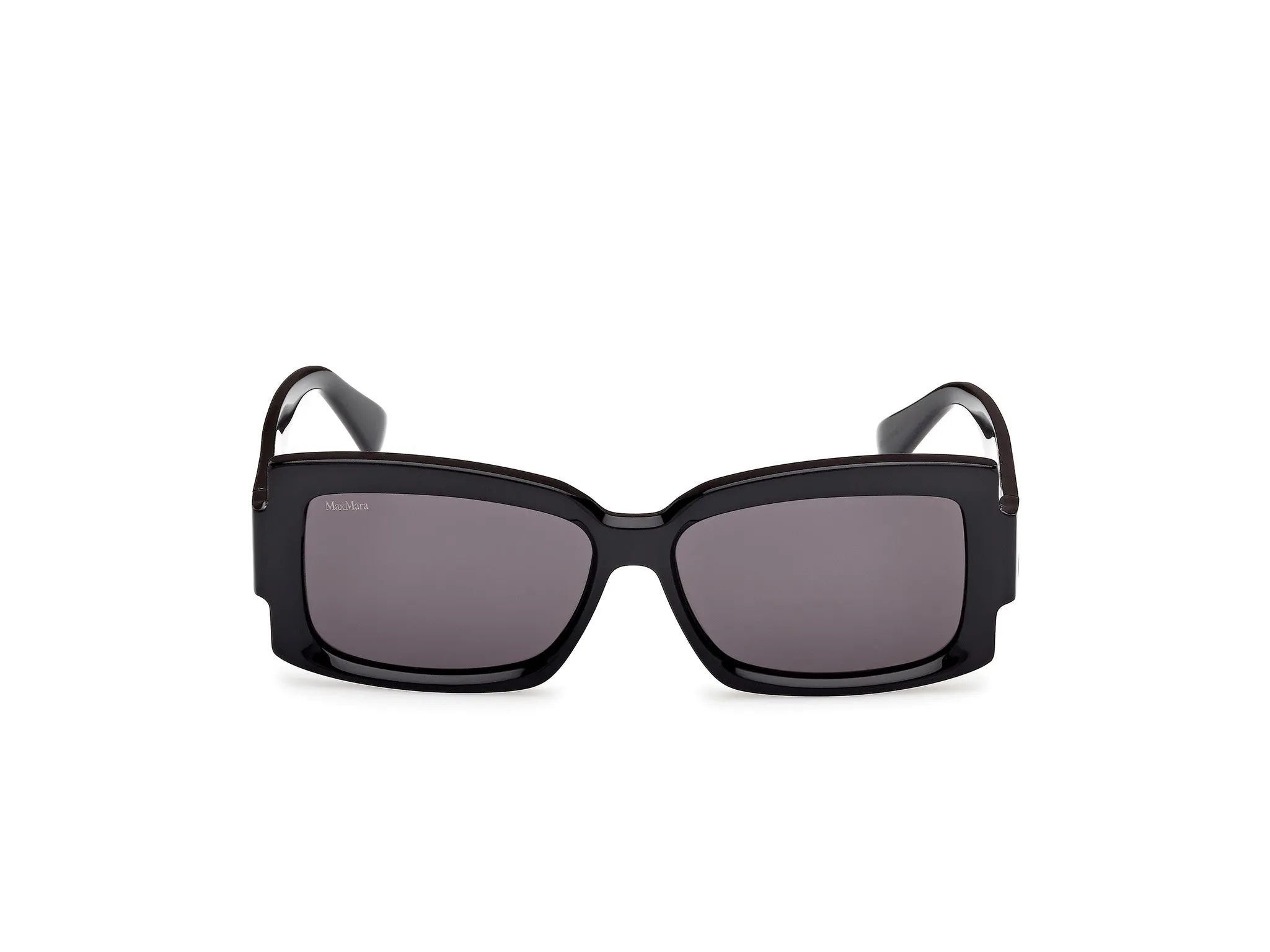 Max Mara MM0140 LEE-3 01A Occhiali da sole Acetato Nero Fumo Squadrata Normale - immagine 2