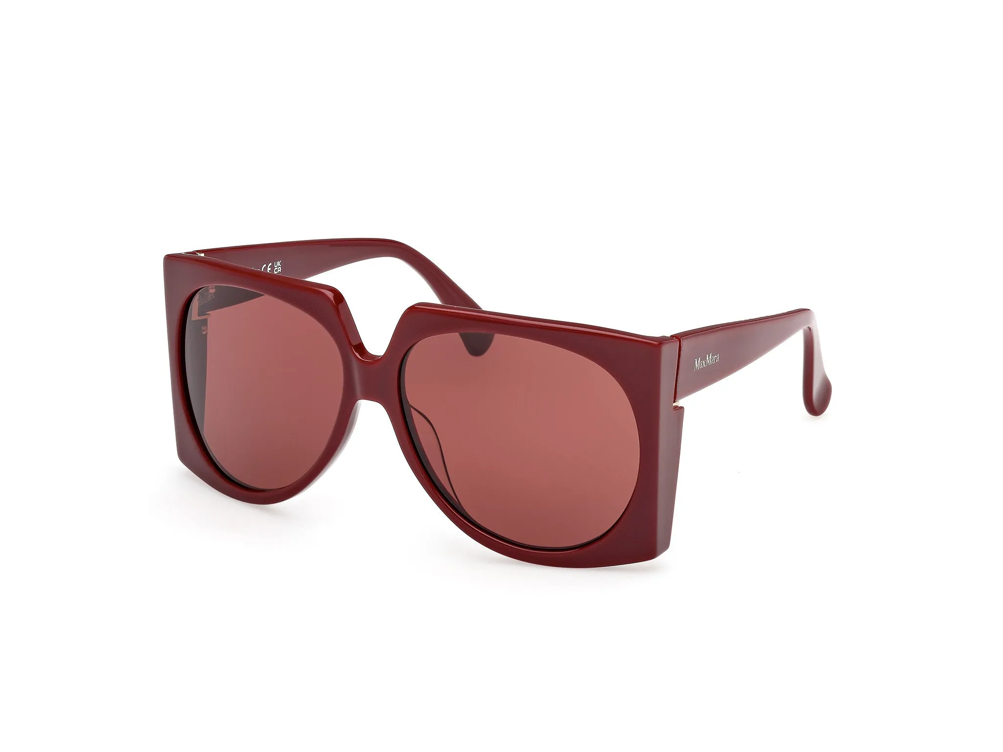 Max Mara MM0133 ANNE 69S Occhiali da sole Acetato Bordeaux Bordeaux Pilot Normale - immagine 1