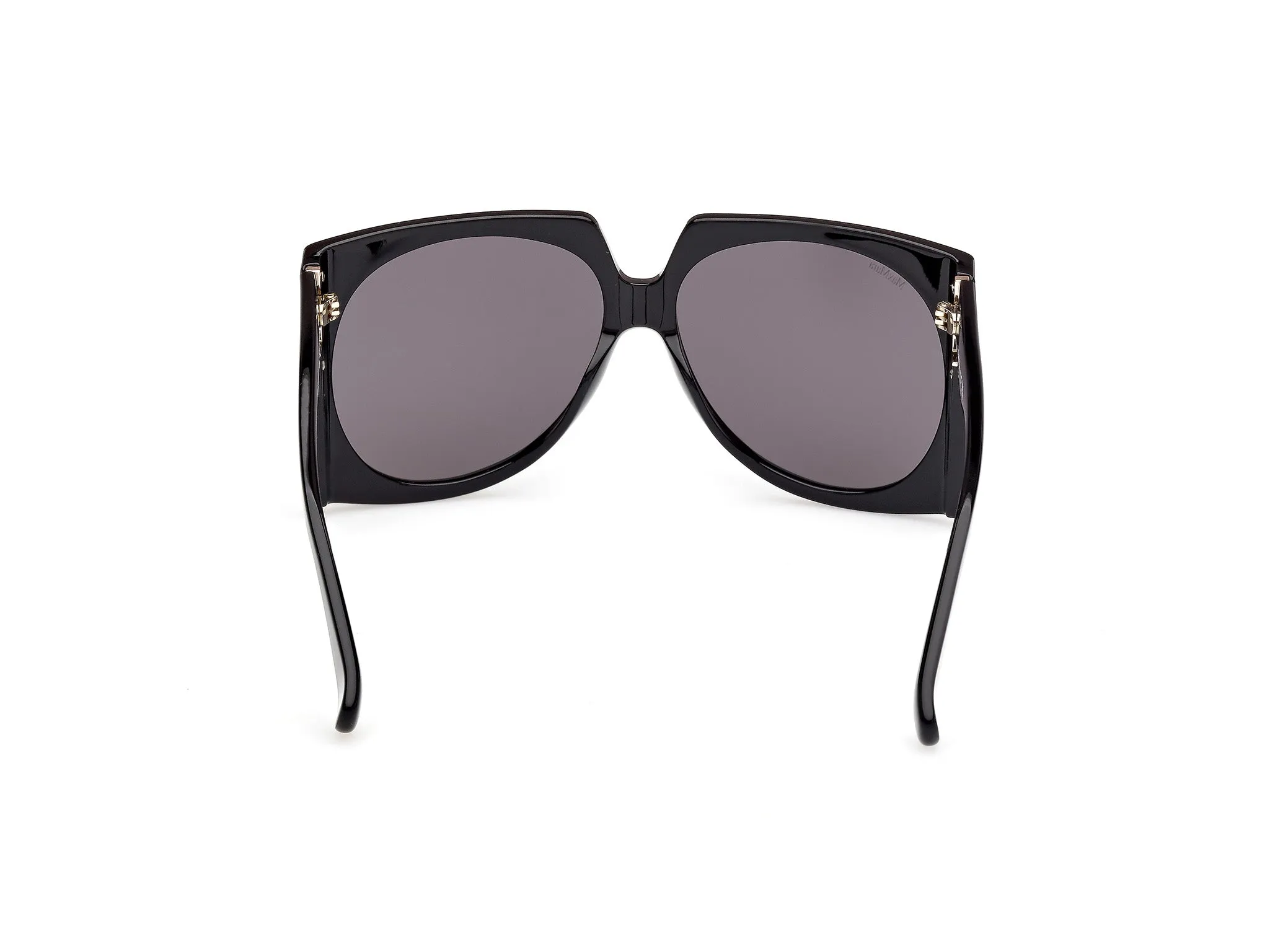 Max Mara MM0133 ANNE 01A Occhiali da sole Acetato Nero Fumo Pilot Normale - immagine 4