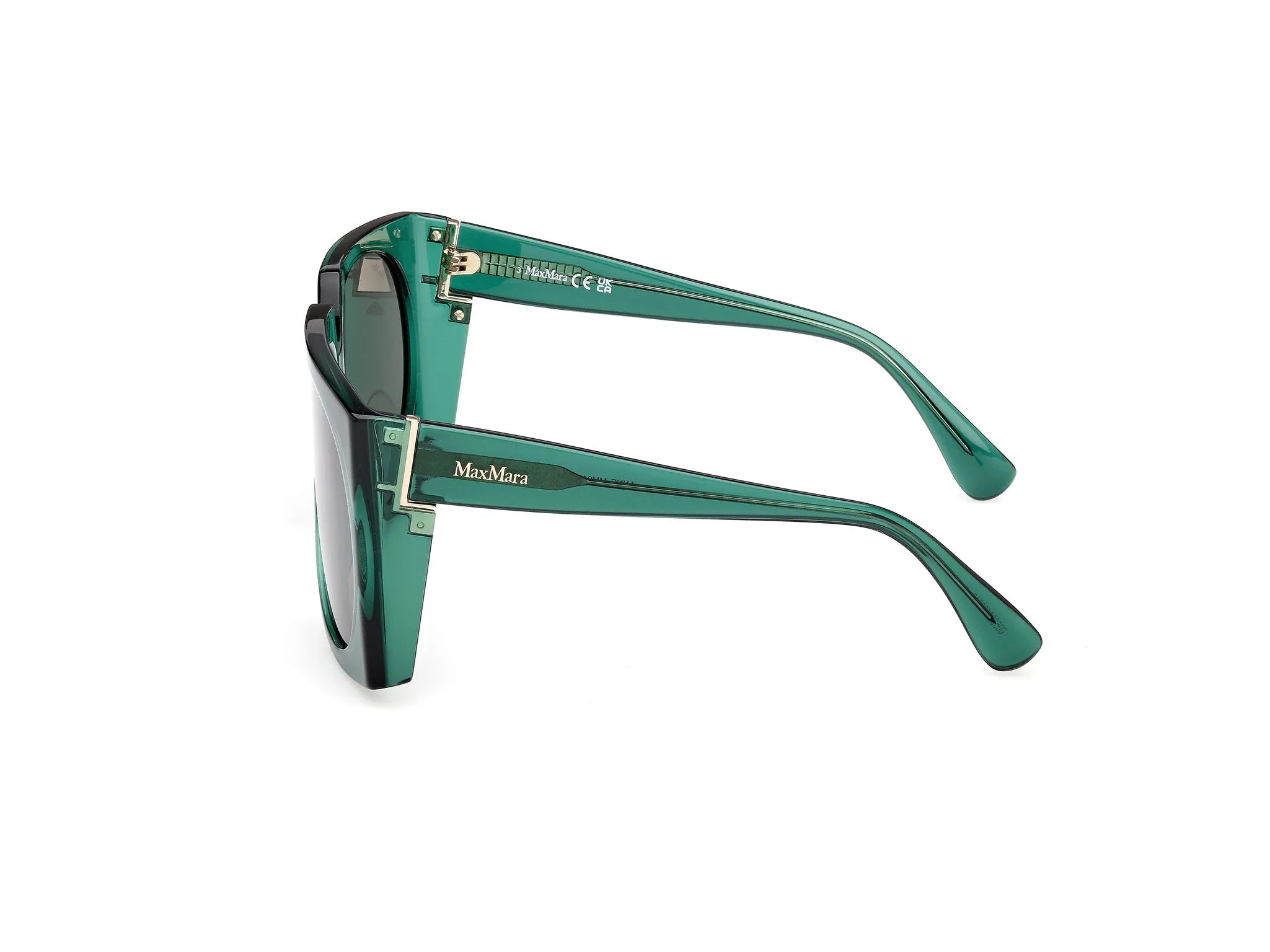 Max Mara MM0133 ANNE 96N Occhiali da sole Acetato Verde Verde Pilot Normale - immagine 3