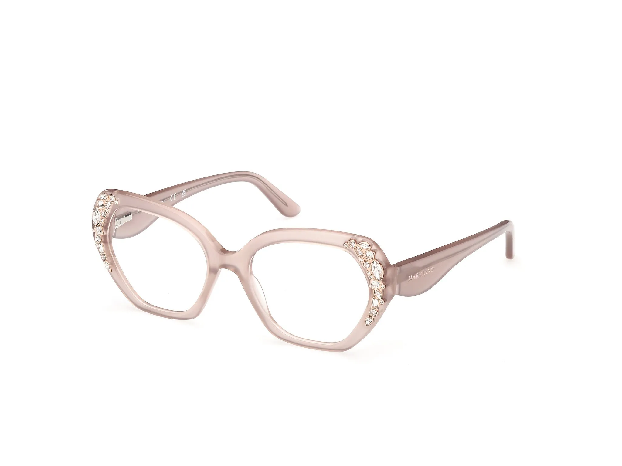 Guess by Marciano GM50039 57 Montature da vista Acetato Beige Geometrica Normale - immagine 1