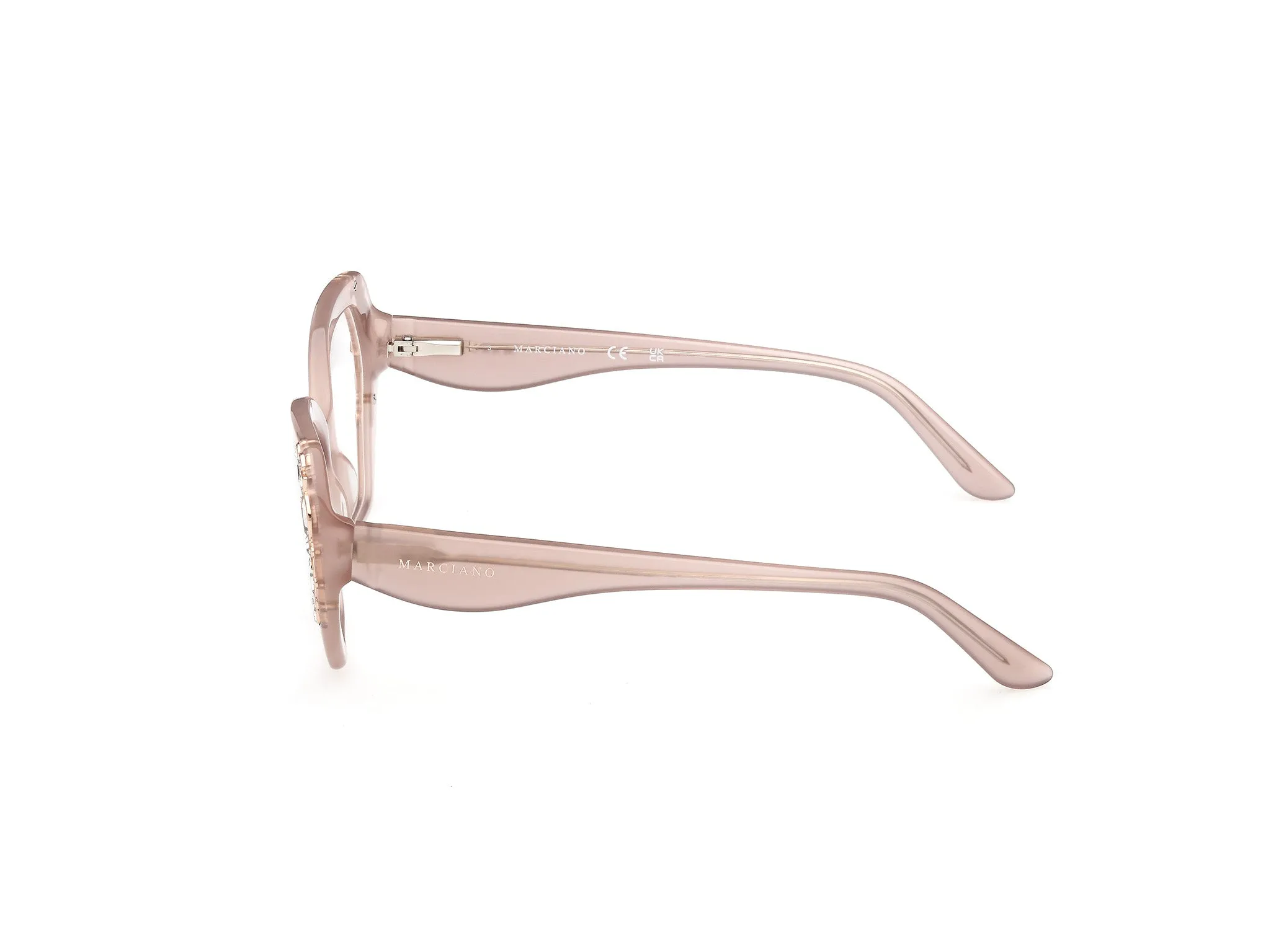 Guess by Marciano GM50039 57 Montature da vista Acetato Beige Geometrica Normale - immagine 3