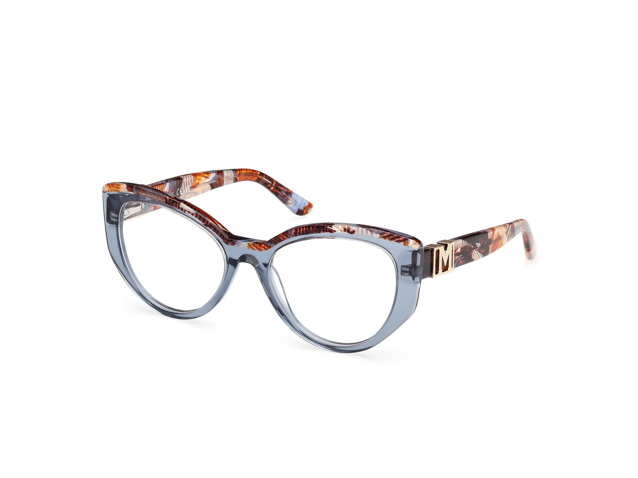 Guess by Marciano GM50031 92 Montature da vista Acetato Blu Cat Eye Normale - immagine 1