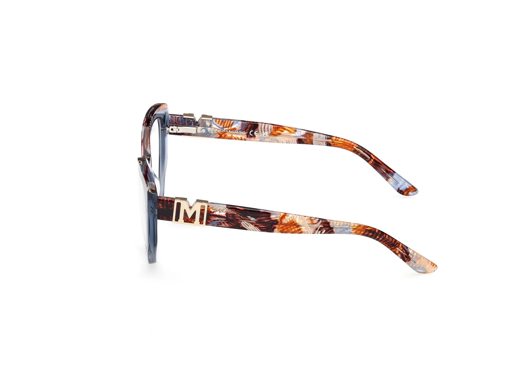 Guess by Marciano GM50031 92 Montature da vista Acetato Blu Cat Eye Normale - immagine 3
