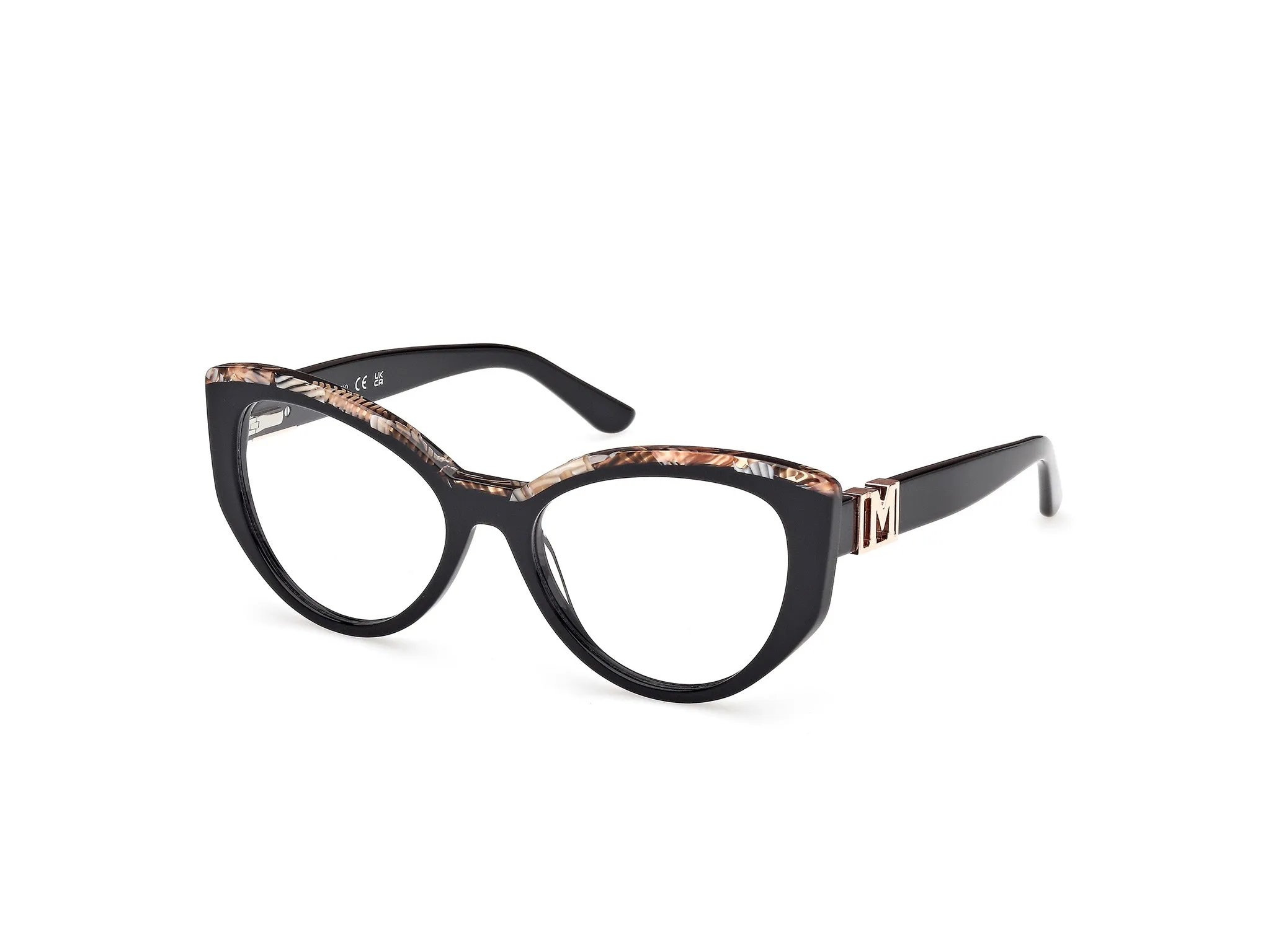 Guess by Marciano GM50031 5 Montature da vista Acetato Nero Cat Eye Normale - immagine 1
