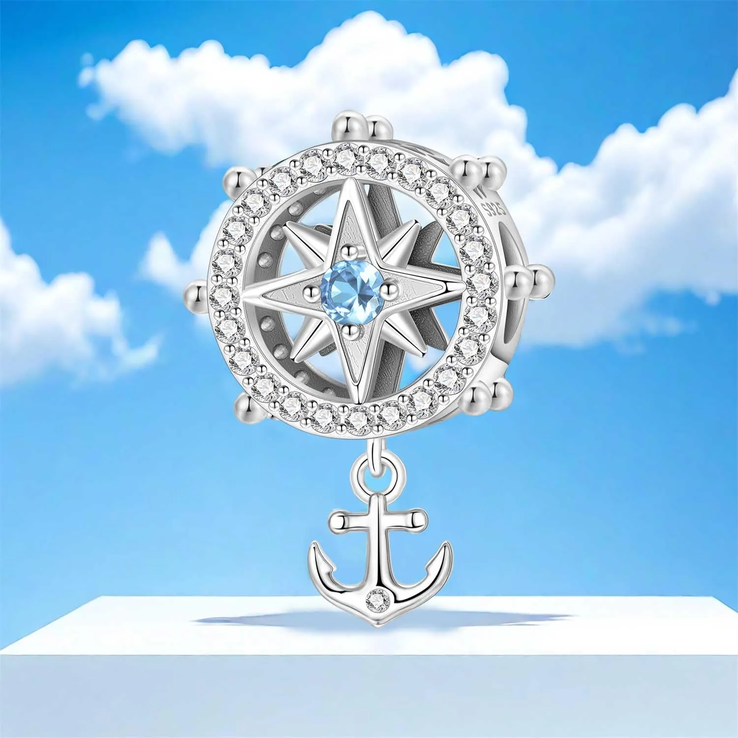 NUJIFFY Charm in argento sterling 925 Ciondoli e perline da donna Ciondoli in argento Ciondolo a cuore per bracciali e collane europei Regali di gioielli - immagine 6