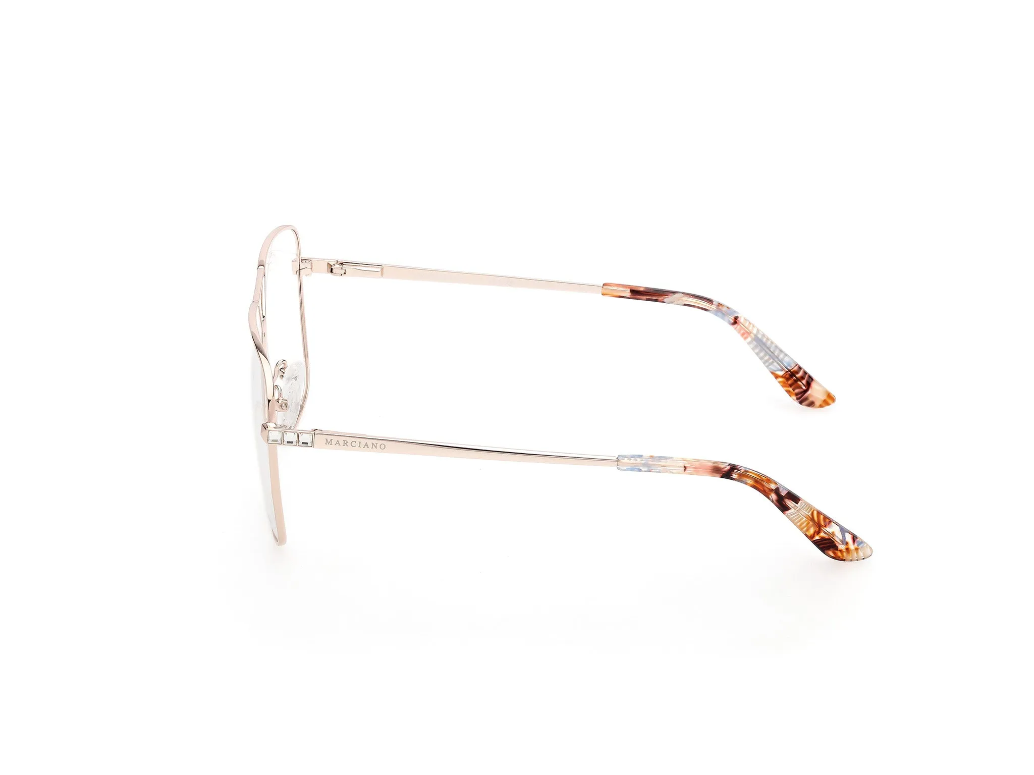 Guess by Marciano GM50029 32 Montature da vista Metallo Oro Squadrata Normale - immagine 3