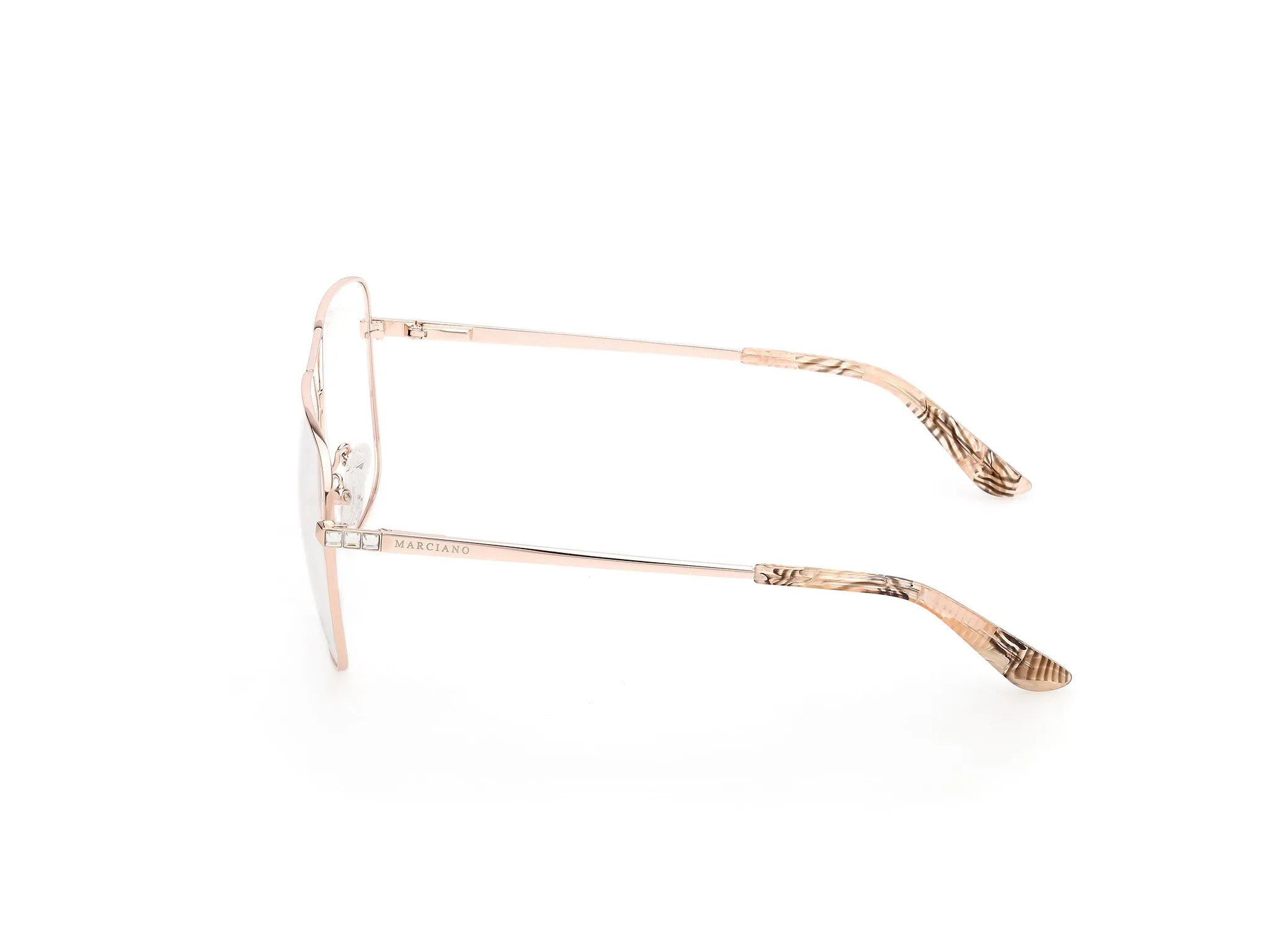 Guess by Marciano GM50029 28 Montature da vista Metallo Oro Squadrata Normale - immagine 3