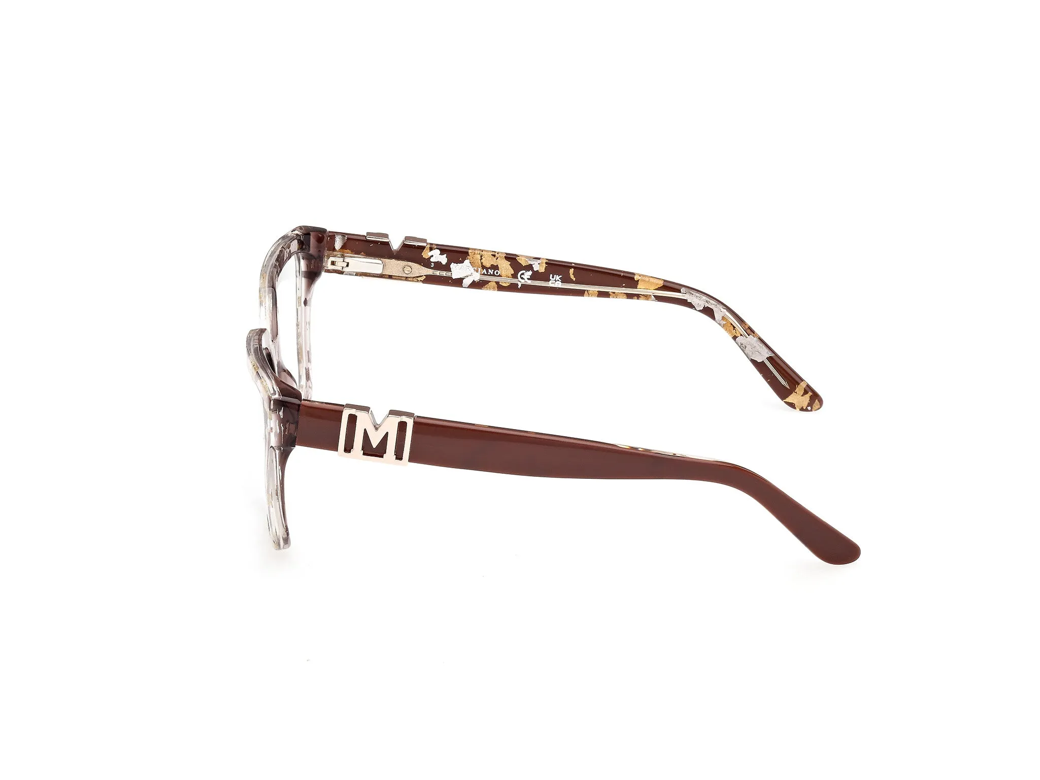 Guess by Marciano GM50028 50 Montature da vista Acetato Marrone Squadrata Normale - immagine 3
