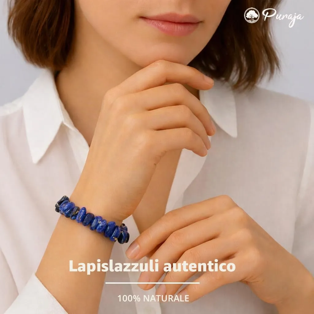 PURAJA Bracciale in vera pietra preziosa naturale: tormalina | Bracciale splendente in minerali di alta qualità, Eine Grösse, Gemma, Tormalina - immagine 2