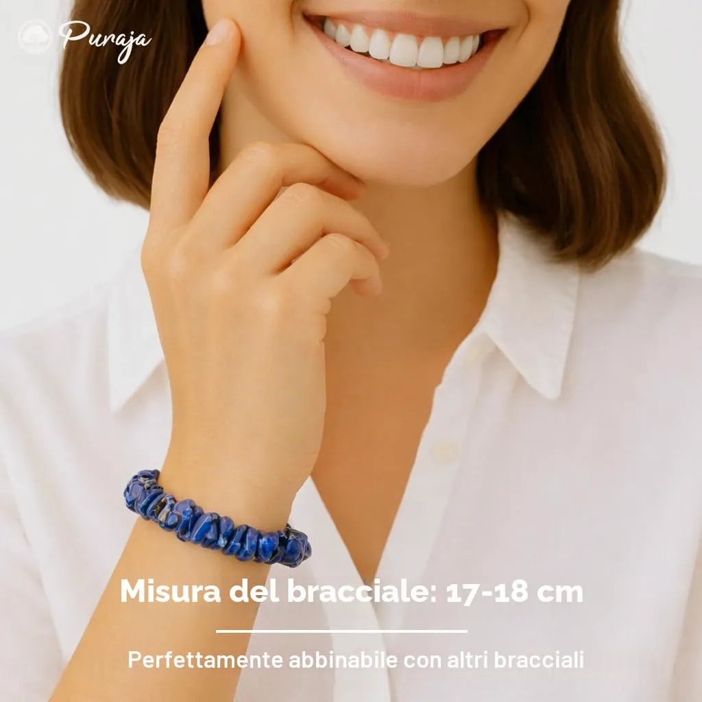 PURAJA Bracciale in vera pietra preziosa naturale: tormalina | Bracciale splendente in minerali di alta qualità, Eine Grösse, Gemma, Tormalina - immagine 4