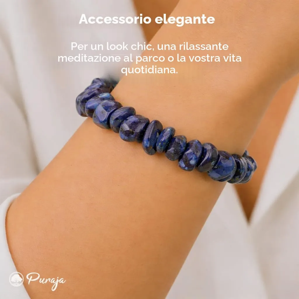 PURAJA Bracciale in vera pietra preziosa naturale: tormalina | Bracciale splendente in minerali di alta qualità, Eine Grösse, Gemma, Tormalina - immagine 5