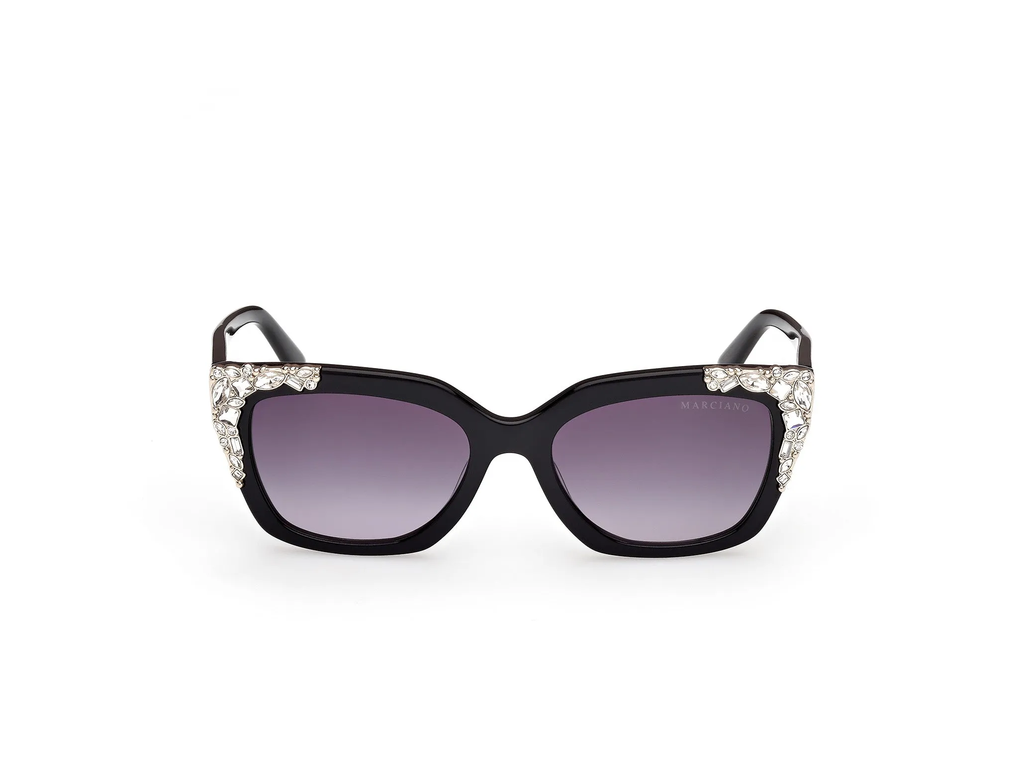 Guess by Marciano GM00027 01B Occhiali da sole Acetato Nero Fumo Squadrata Normale - immagine 2
