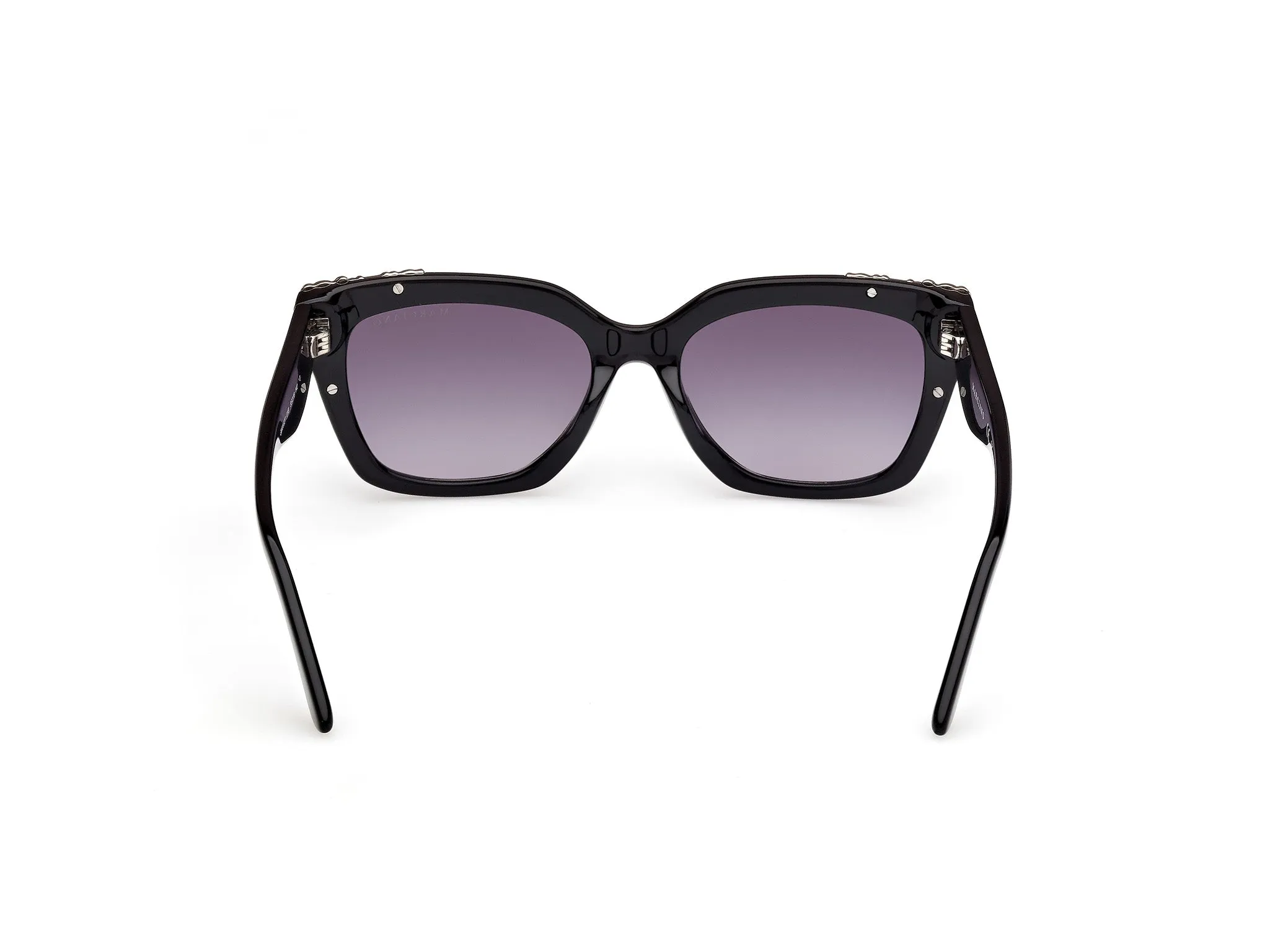 Guess by Marciano GM00027 01B Occhiali da sole Acetato Nero Fumo Squadrata Normale - immagine 4