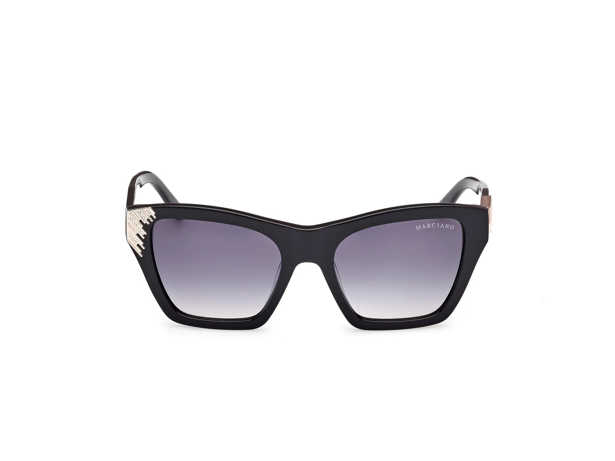 Guess by Marciano GM00024 01B Occhiali da sole Acetato Nero Fumo Squadrata Normale - immagine 2