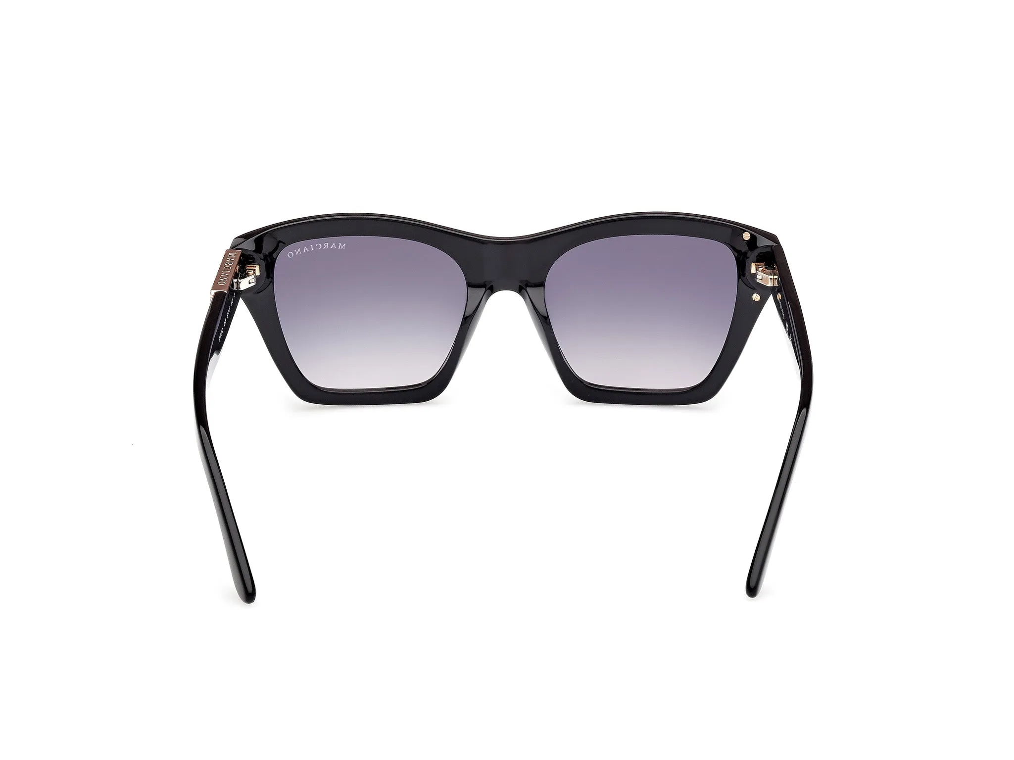 Guess by Marciano GM00024 01B Occhiali da sole Acetato Nero Fumo Squadrata Normale - immagine 4