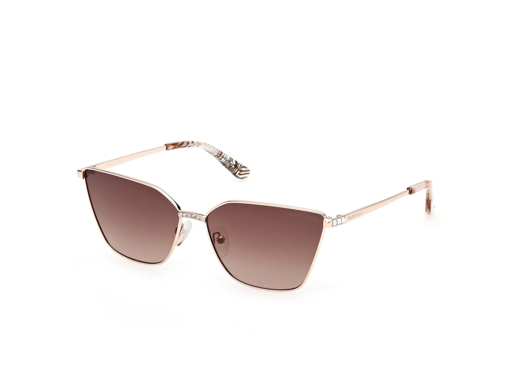 Guess by Marciano GM00023 28F Occhiali da sole Metallo Oro Marrone Cat Eye Normale - immagine 1
