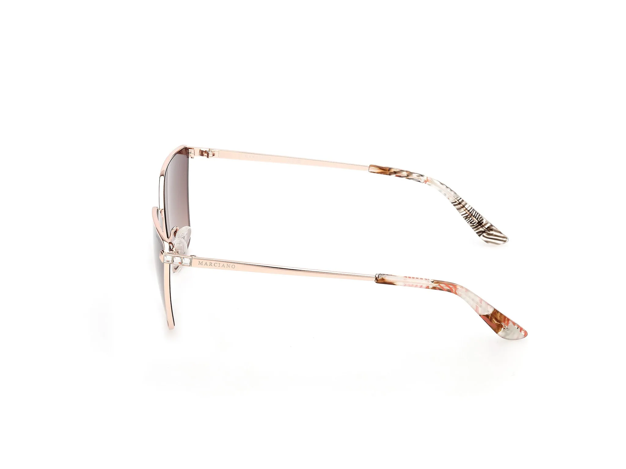 Guess by Marciano GM00023 28F Occhiali da sole Metallo Oro Marrone Cat Eye Normale - immagine 3