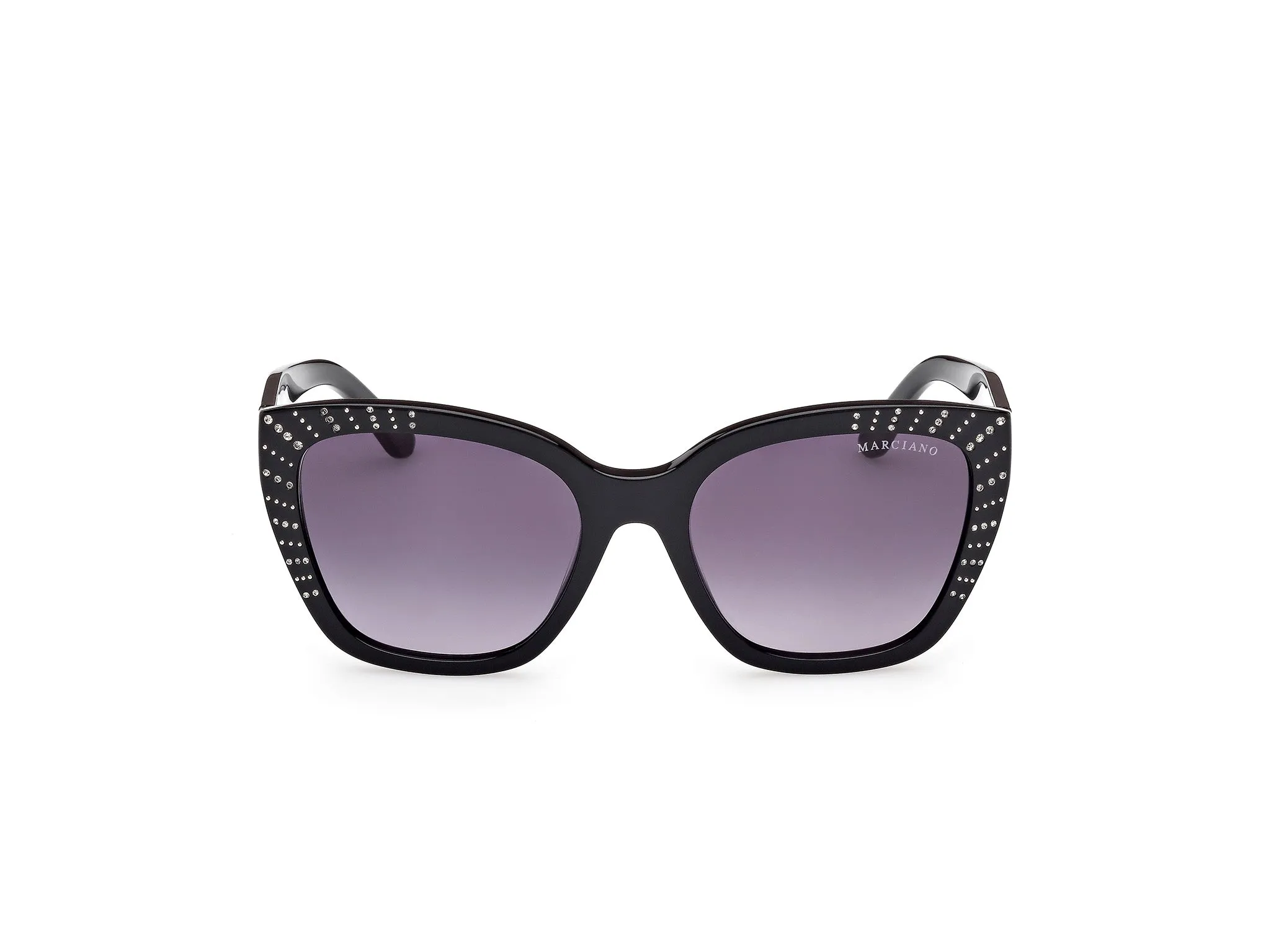 Guess by Marciano GM00021 01B Occhiali da sole Acetato Nero Fumo Squadrata Normale - immagine 2