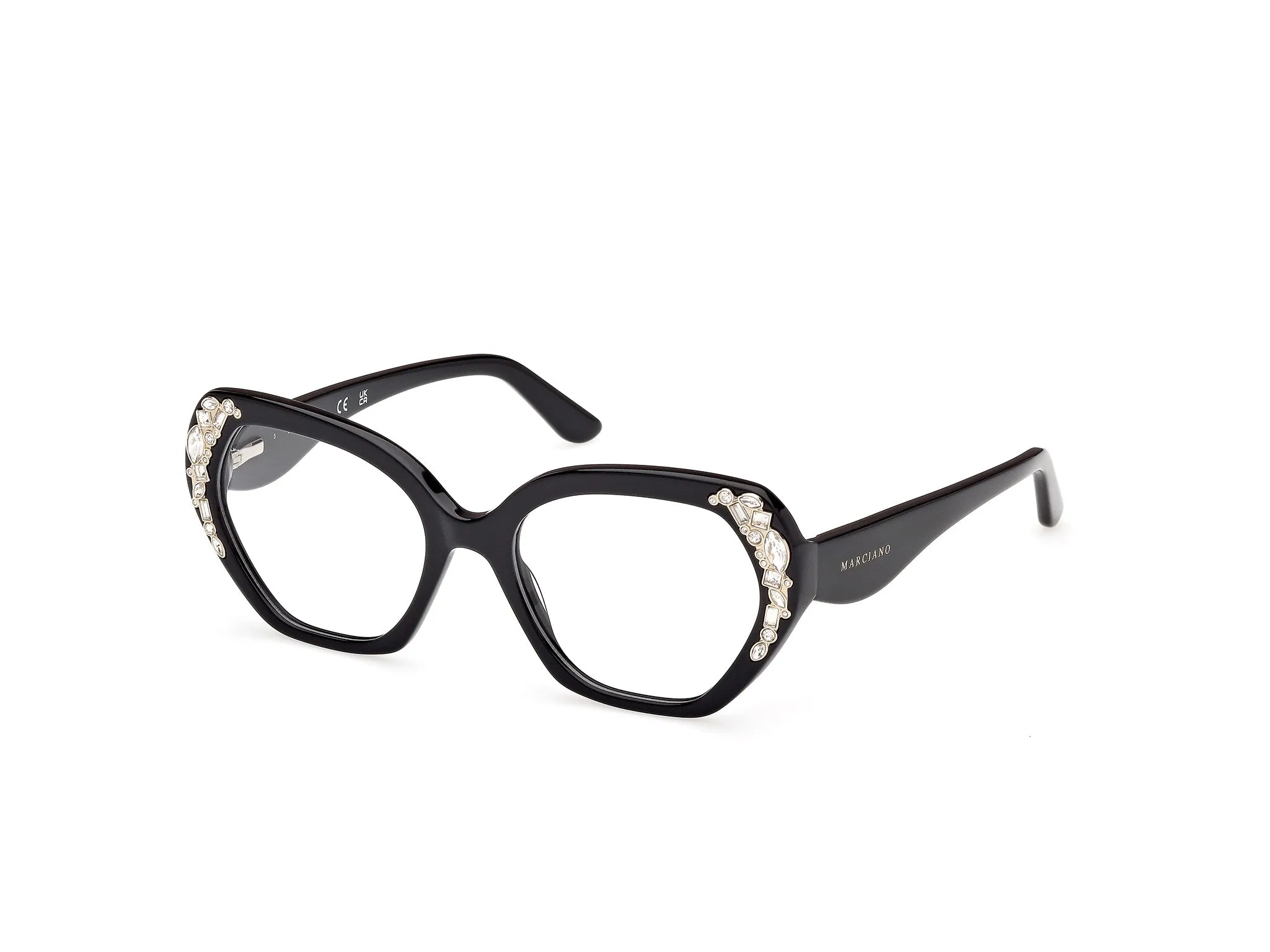 Guess by Marciano GM50039 1 Montature da vista Acetato Nero Geometrica Normale - immagine 1