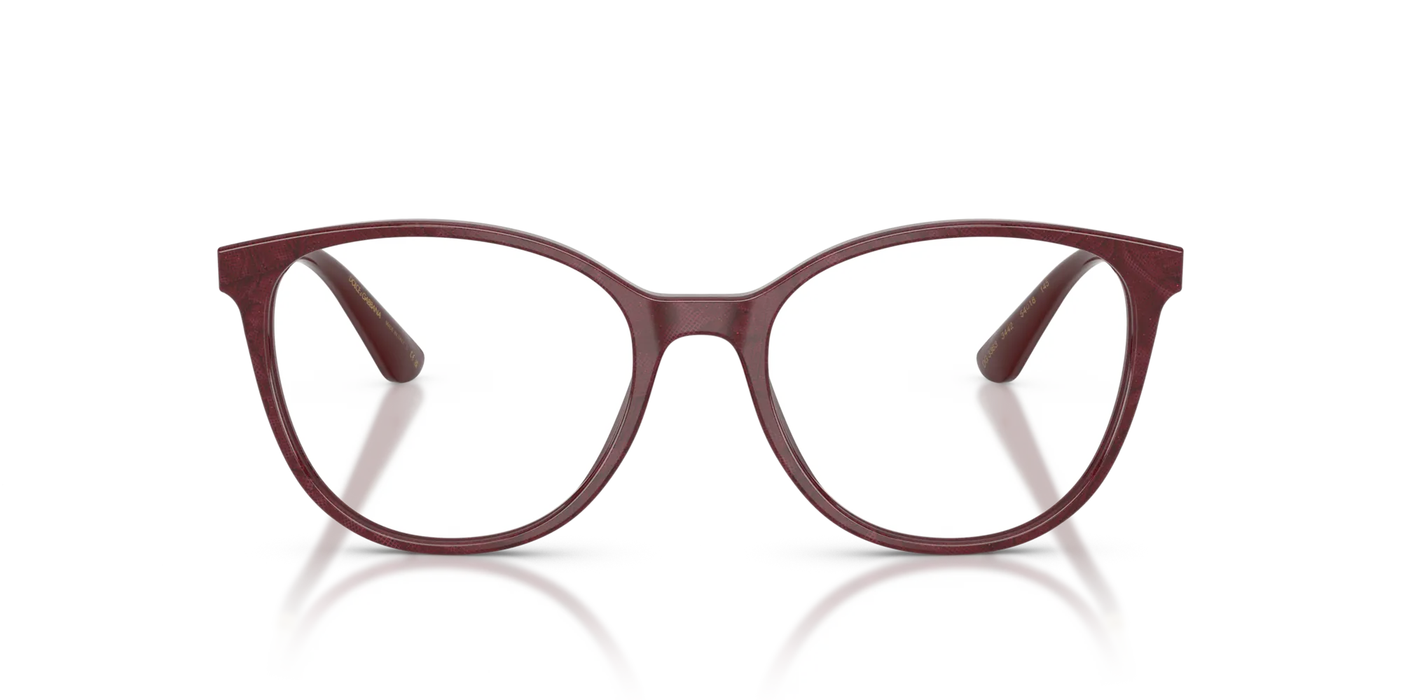 Dolce & Gabbana DG3363 3442 Montature da vista Acetato Bordeaux Farfalla Normale - immagine 3