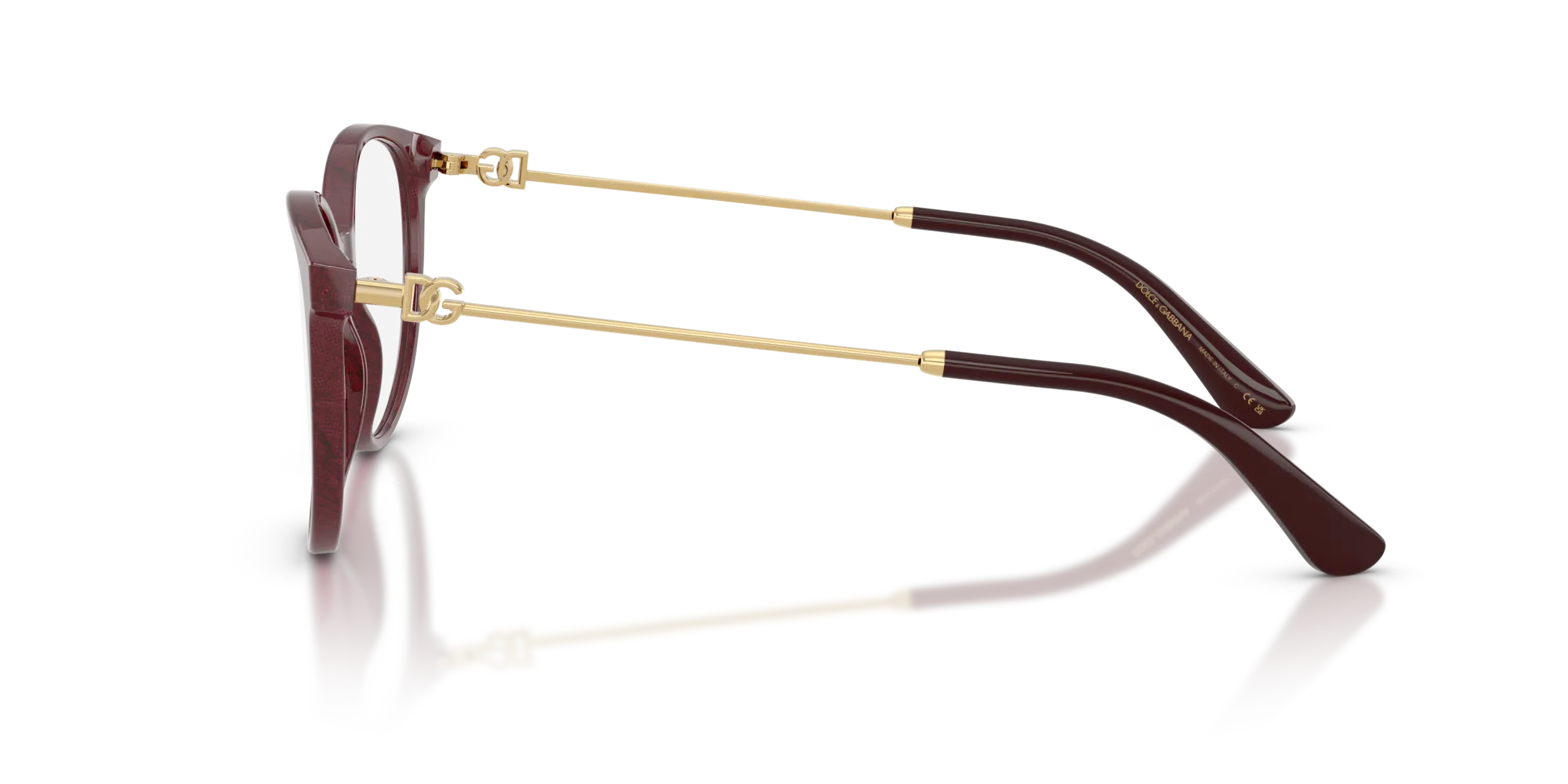Dolce & Gabbana DG3363 3442 Montature da vista Acetato Bordeaux Farfalla Normale - immagine 4