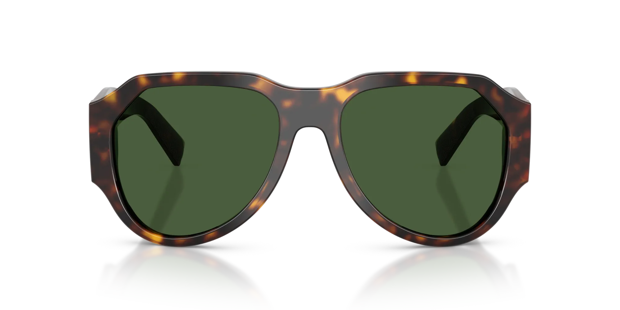 Dolce & Gabbana DG4504 502/71 Occhiali da sole Acetato Tartaruga Verde Pilot Normale - immagine 3