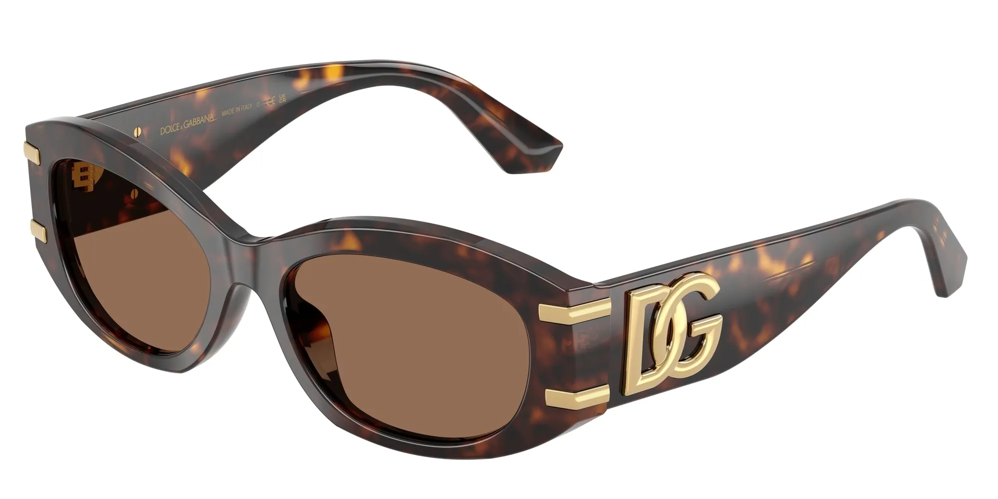 Dolce & Gabbana DG4502 502/73 Occhiali da sole Acetato Tartaruga Marrone Rotonda Normale - immagine 1