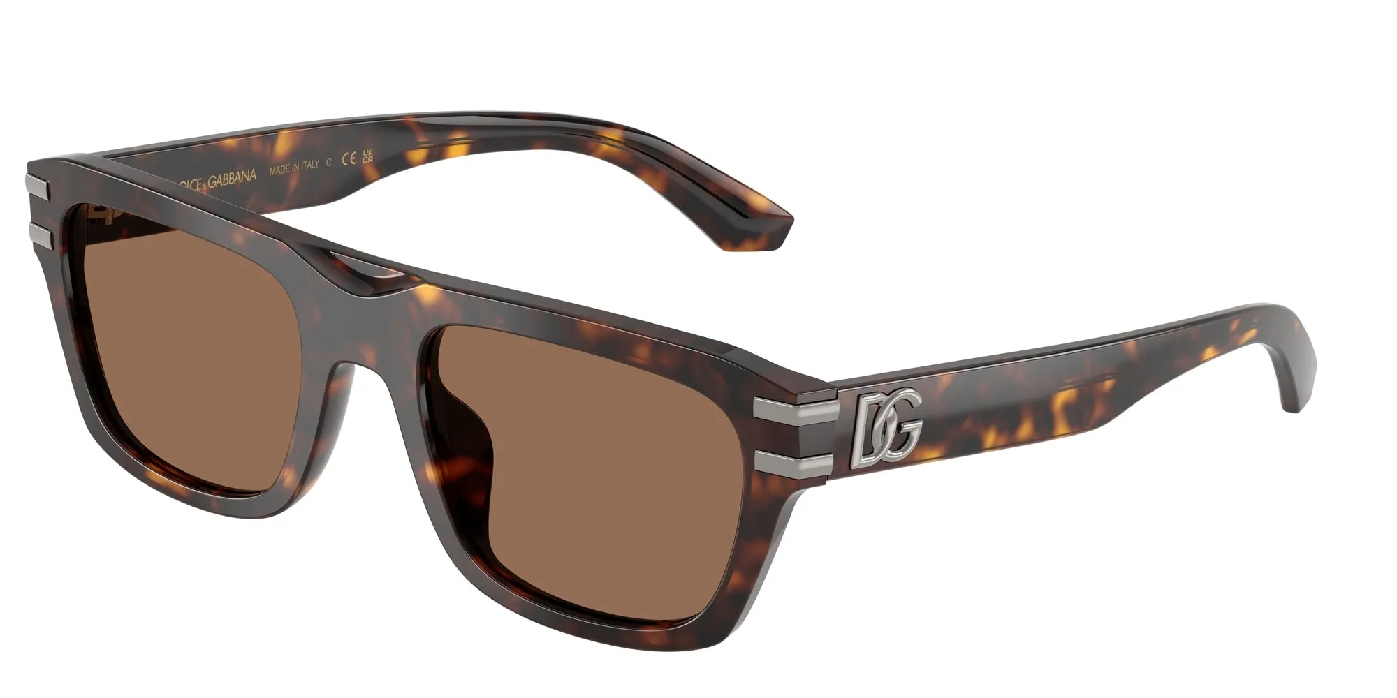 Dolce & Gabbana DG4496 502/73 Occhiali da sole Acetato Tartaruga Marrone Squadrata Normale - immagine 1