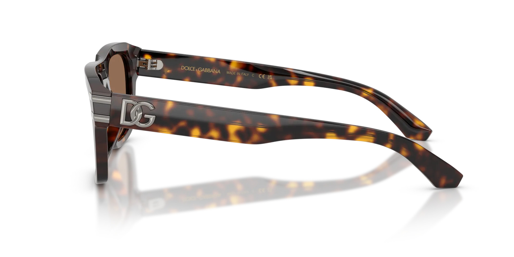 Dolce & Gabbana DG4496 502/73 Occhiali da sole Acetato Tartaruga Marrone Squadrata Normale - immagine 4