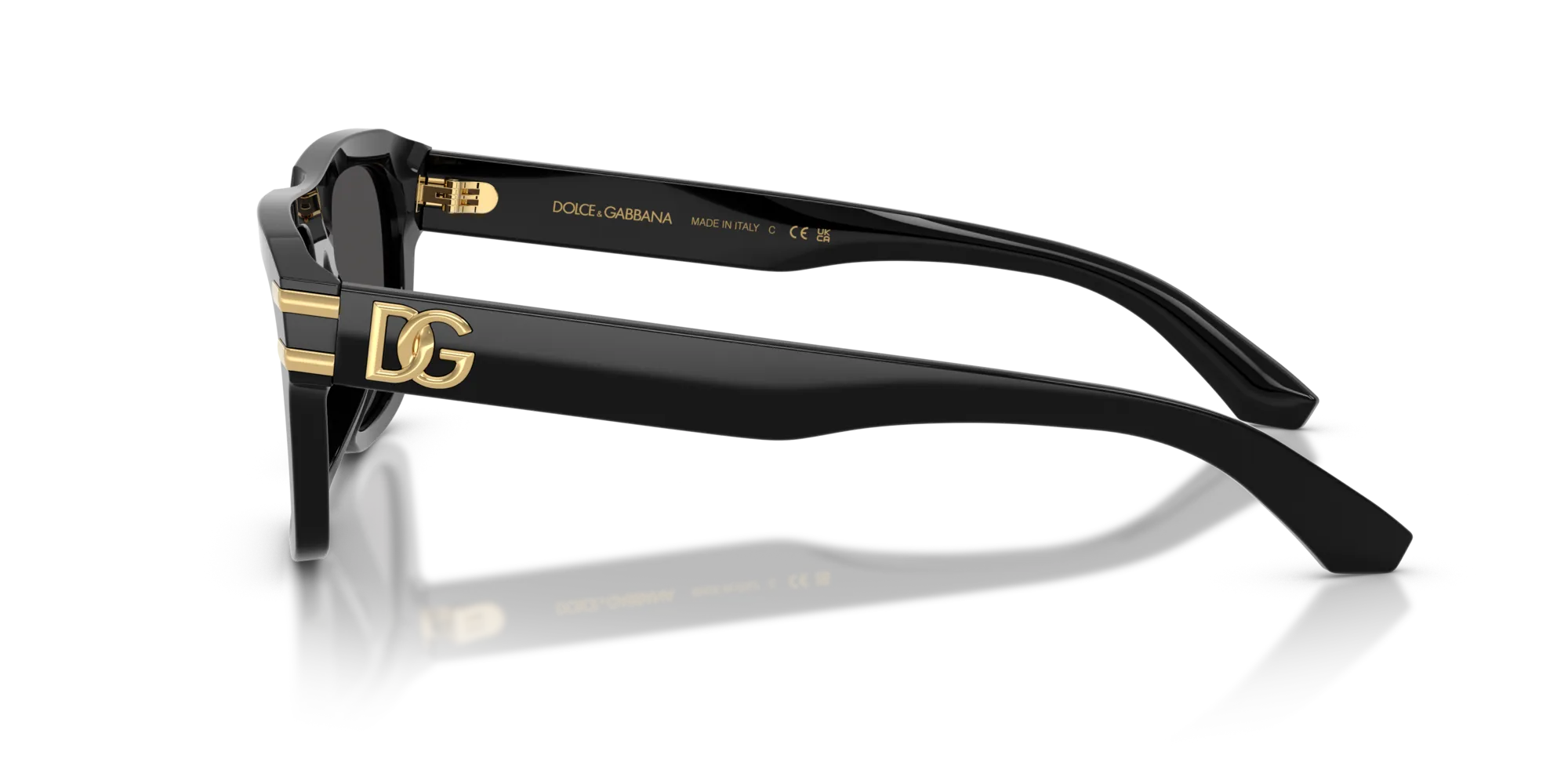 Dolce & Gabbana DG4496 501/87 Occhiali da sole Acetato Nero Grigio Squadrata Normale - immagine 4