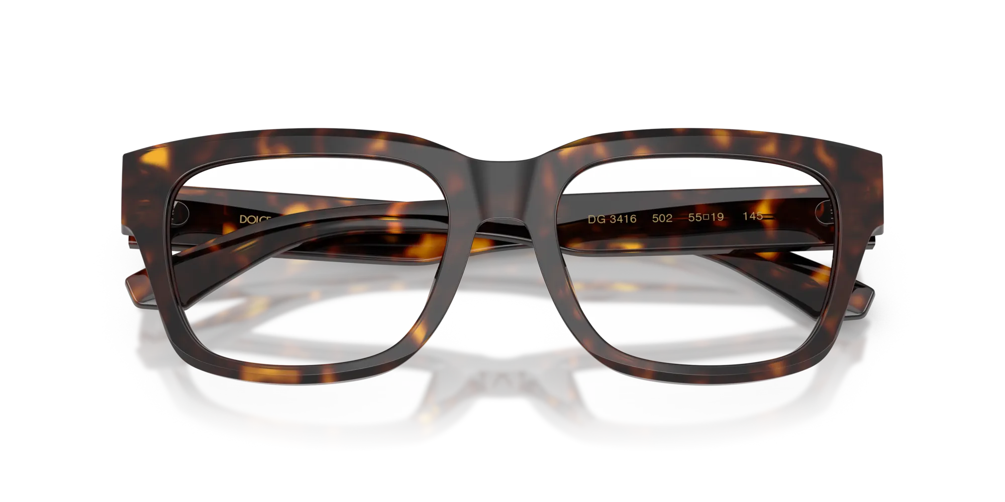 Dolce & Gabbana DG3416 502 Montature da vista Acetato Tartaruga Squadrata Normale - immagine 2