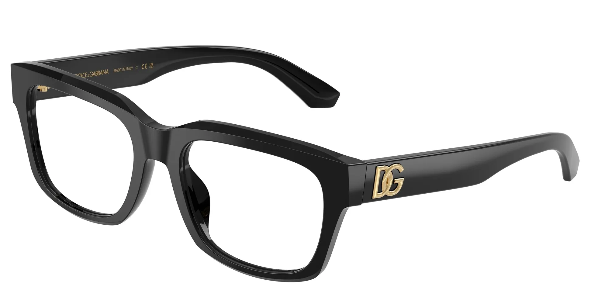 Dolce & Gabbana DG3416 501 Montature da vista Acetato Nero Squadrata Normale - immagine 1