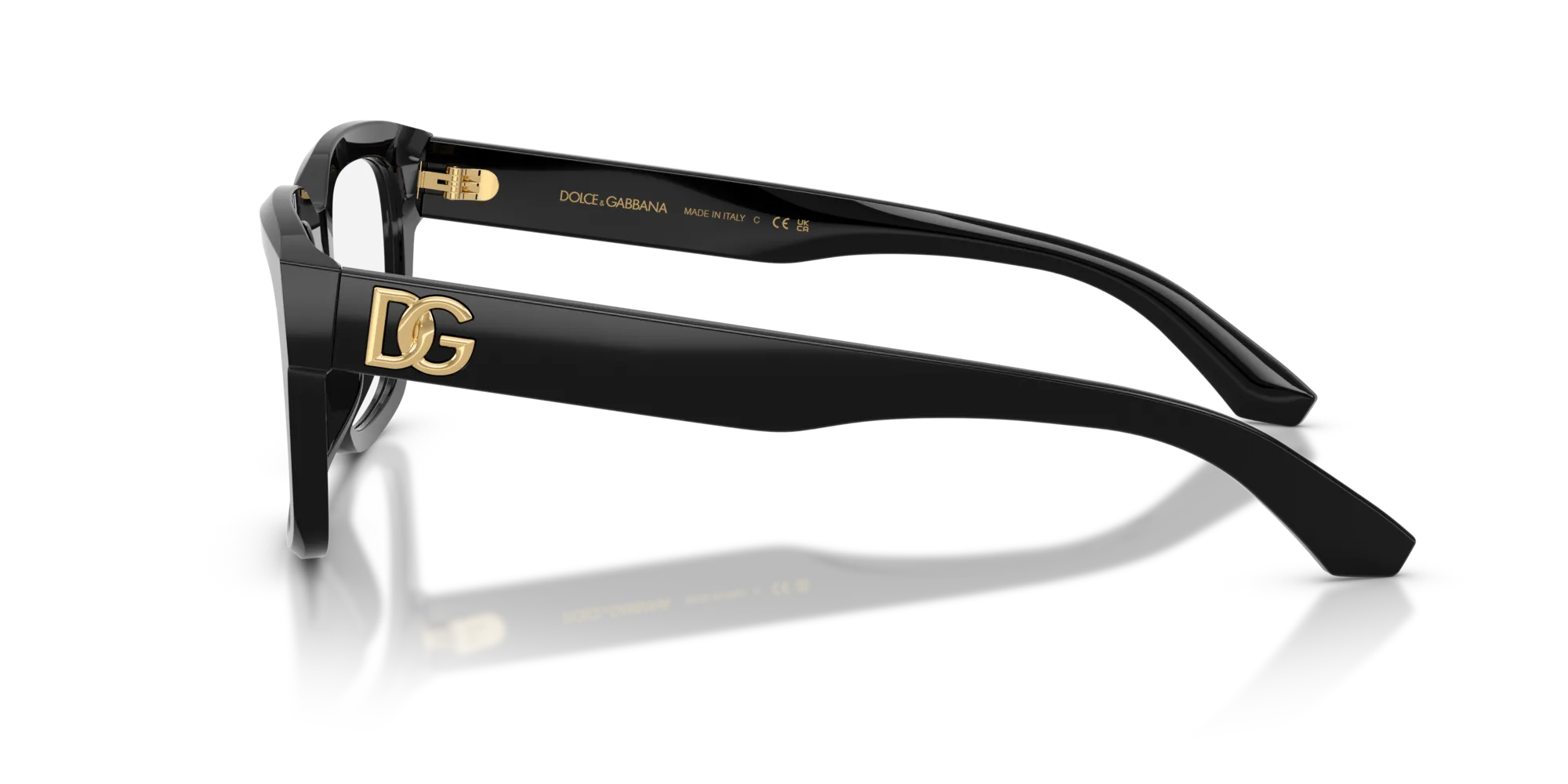 Dolce & Gabbana DG3416 501 Montature da vista Acetato Nero Squadrata Normale - immagine 4