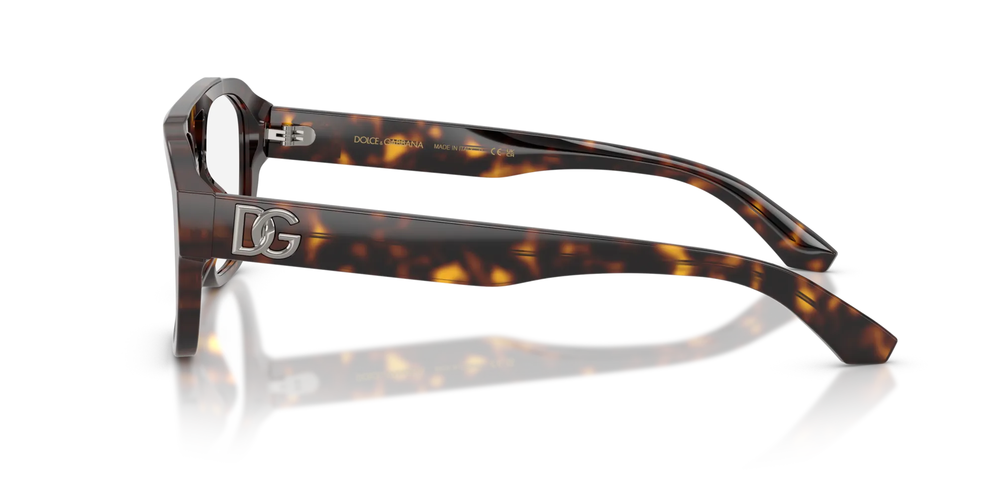 Dolce & Gabbana DG3415 502 Montature da vista Acetato Tartaruga Pilot Normale - immagine 4