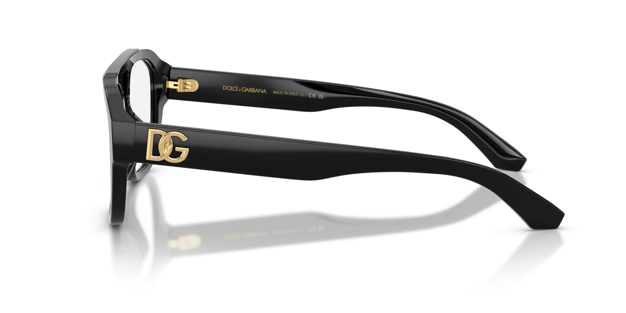 Dolce & Gabbana DG3415 501 Montature da vista Acetato Nero Pilot Normale - immagine 4