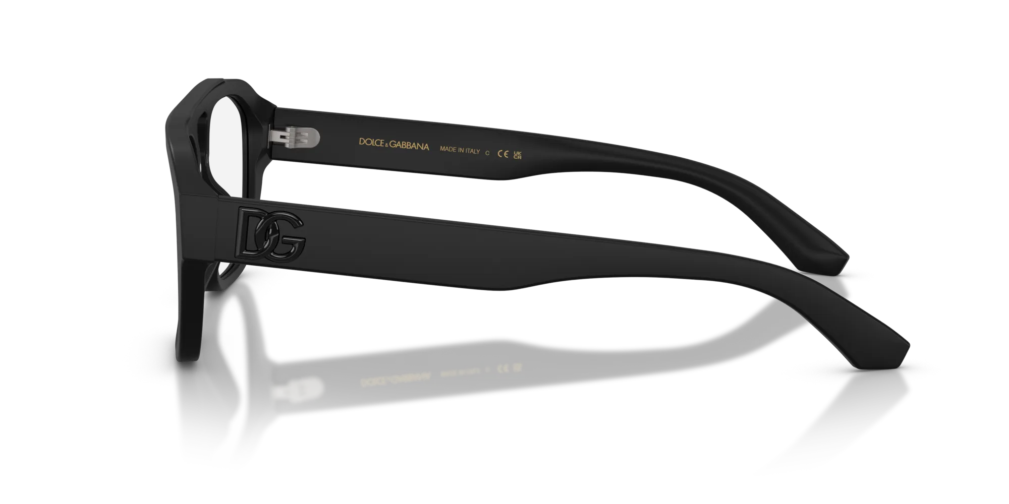 Dolce & Gabbana DG3415 2525 Montature da vista Acetato Nero Pilot Normale - immagine 4