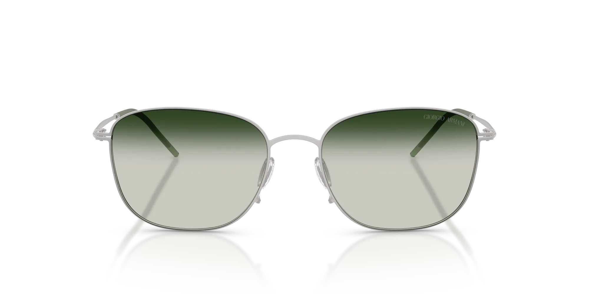 Giorgio Armani AR6168 30457Z Occhiali da sole Metallo Argento Grigio Pillow Normale Sfumato - immagine 3